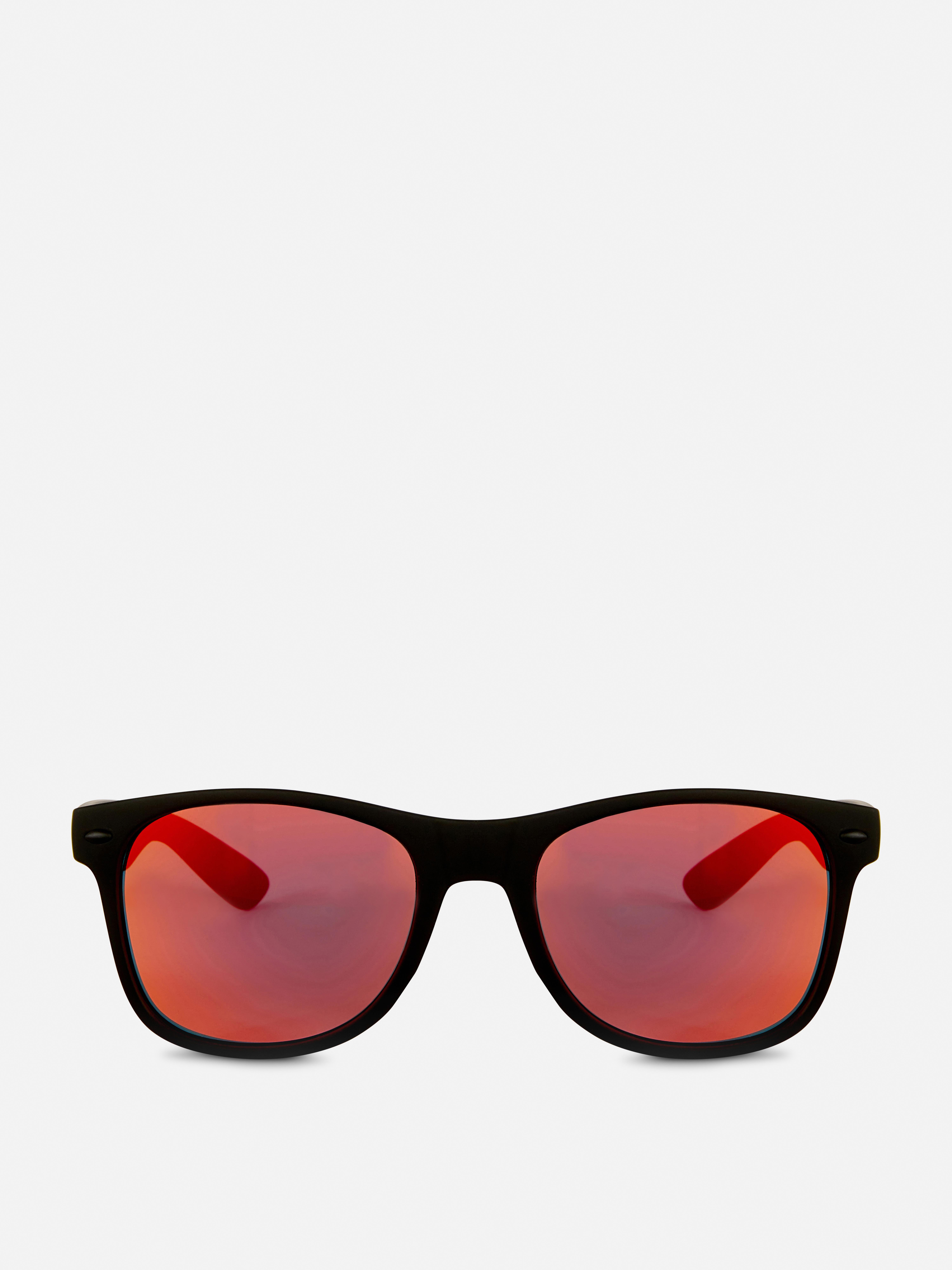 Mirrored Square Frame Sunglasses