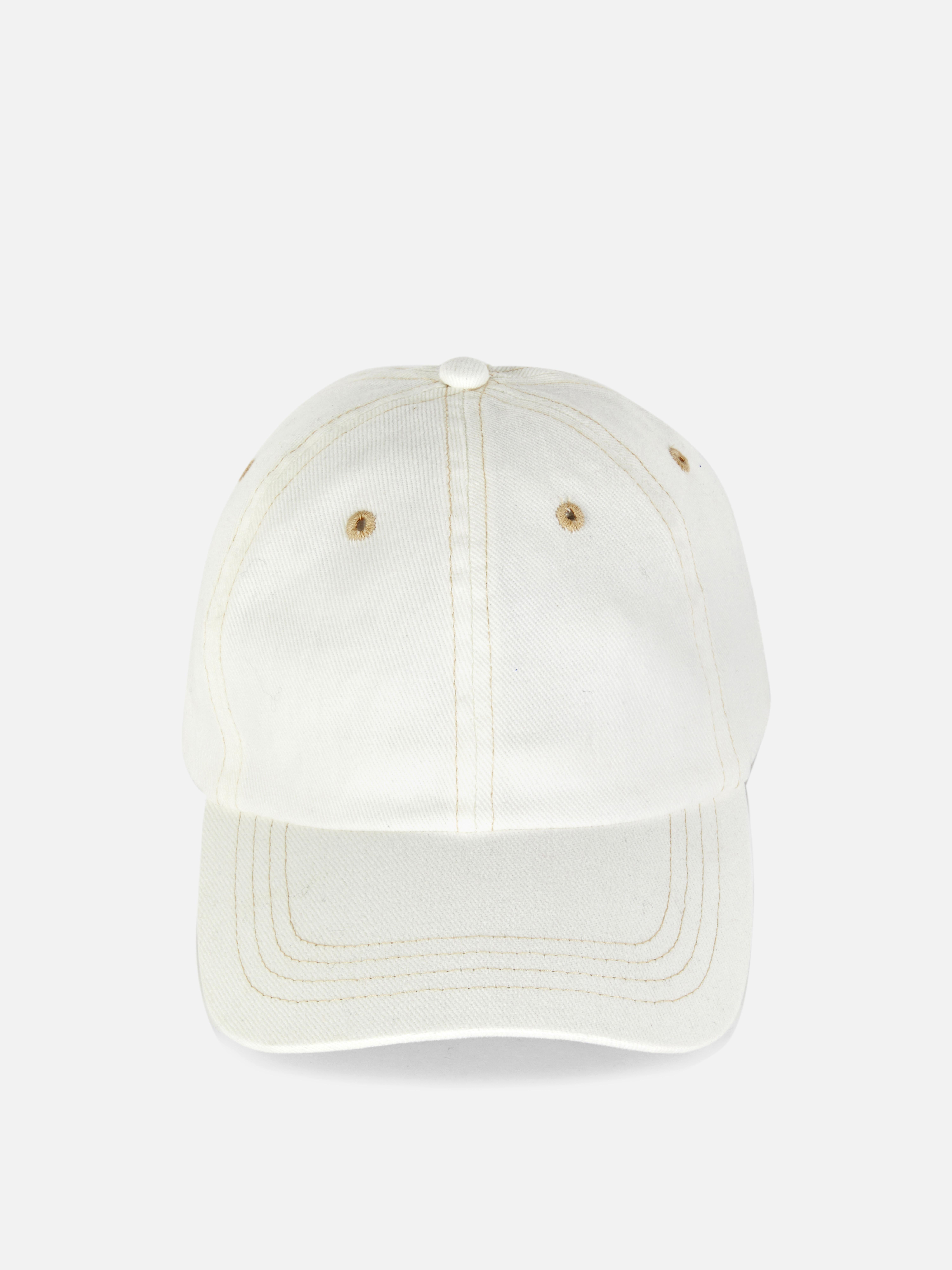 Women's Cream Twill Baseball Cap Primark