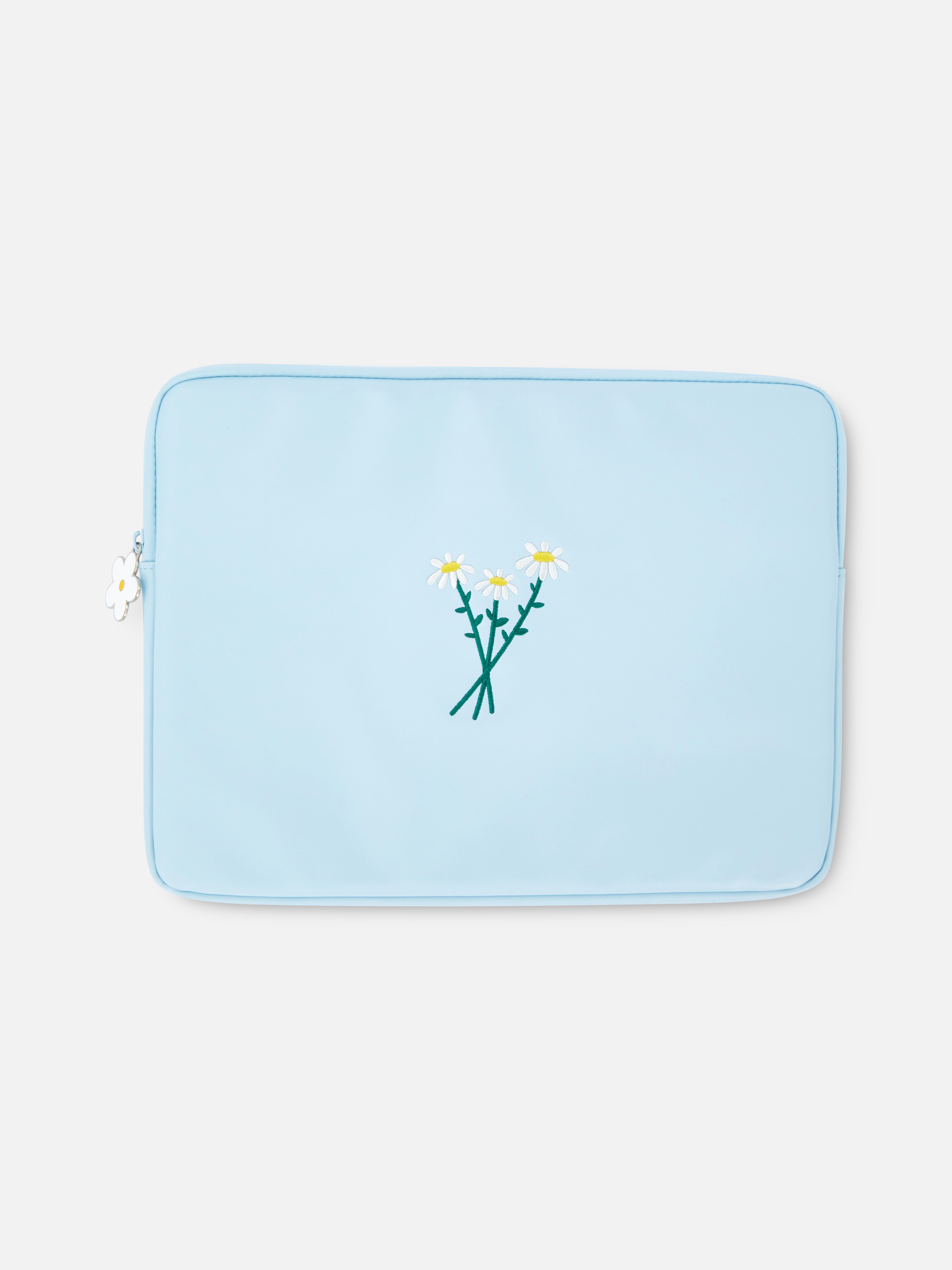Daisy Embroidered Laptop Sleeve