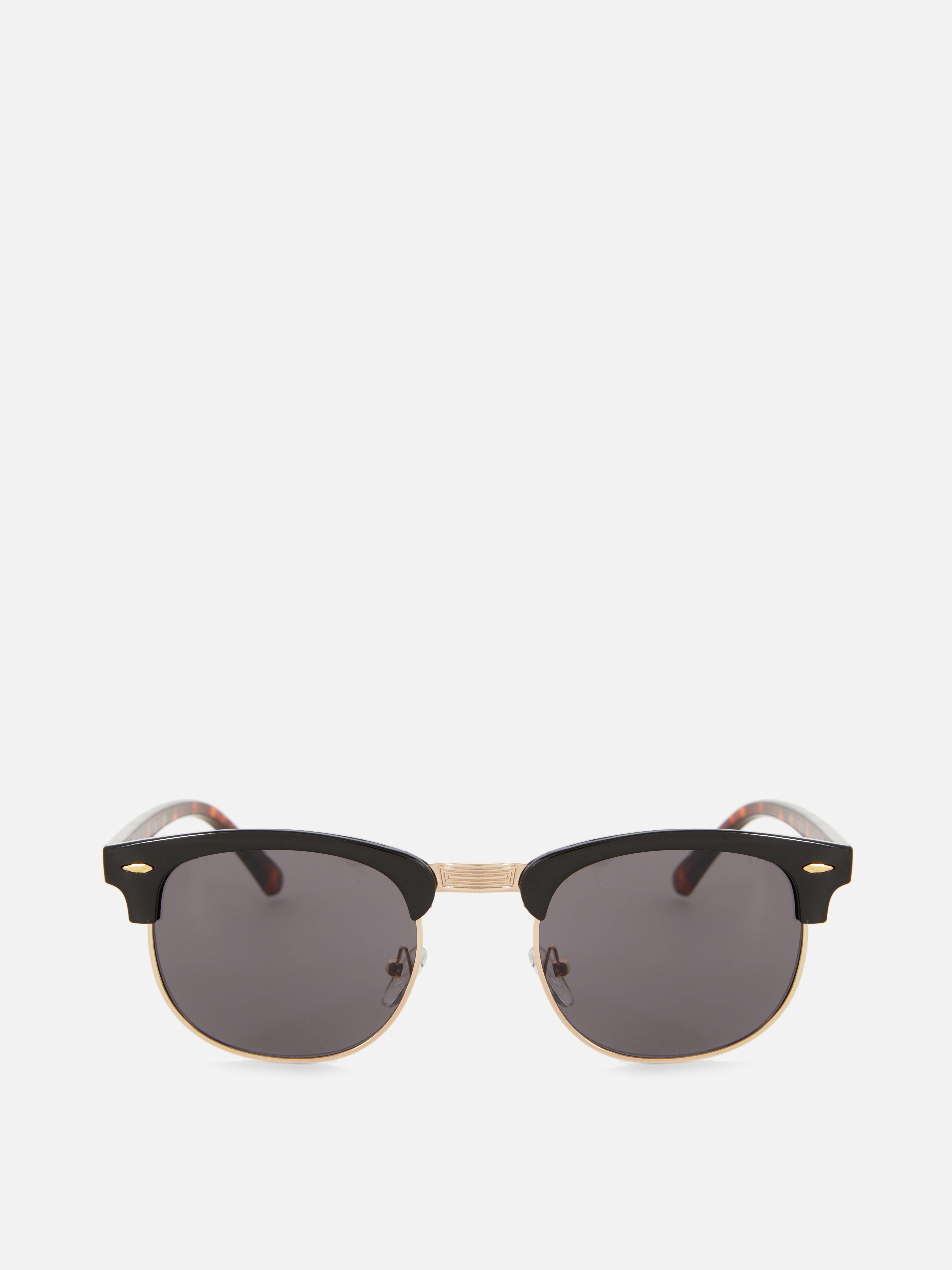 Horn Rimmed Half Frame Sunglasses