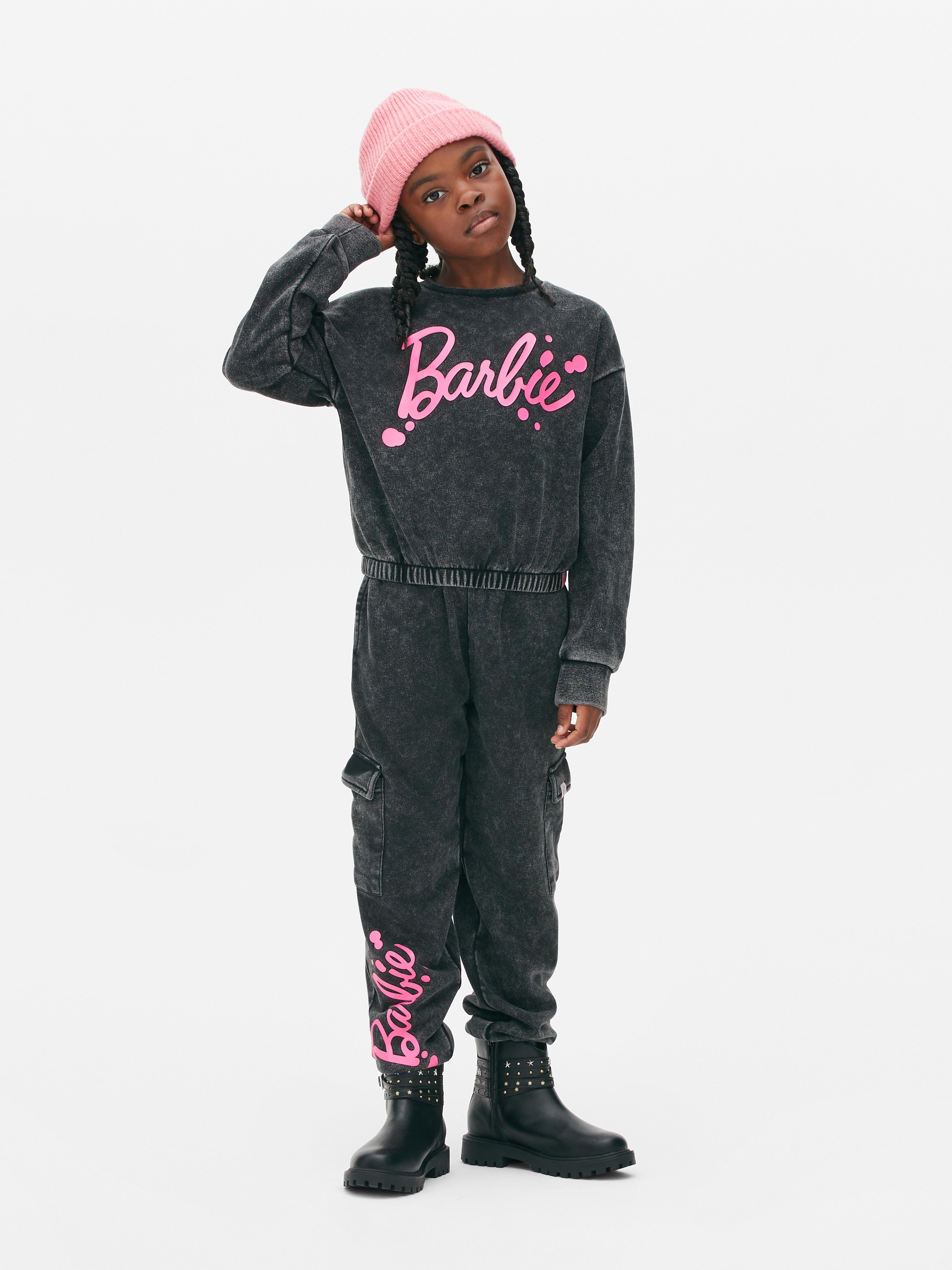 Kids Barbie Acid Wash Cargo Joggers Primark