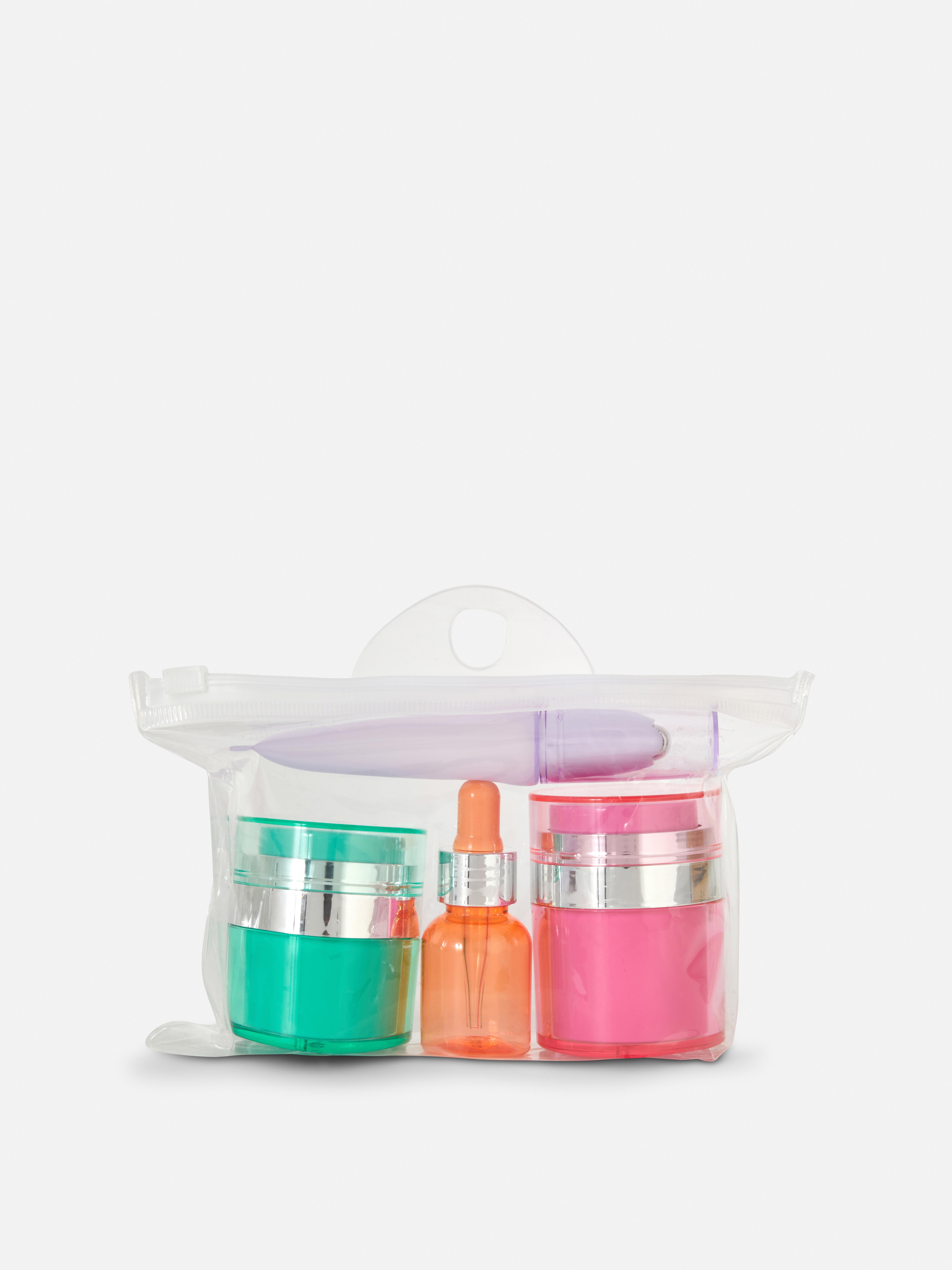 Pack de 4 frascos para productos de cuidado facial