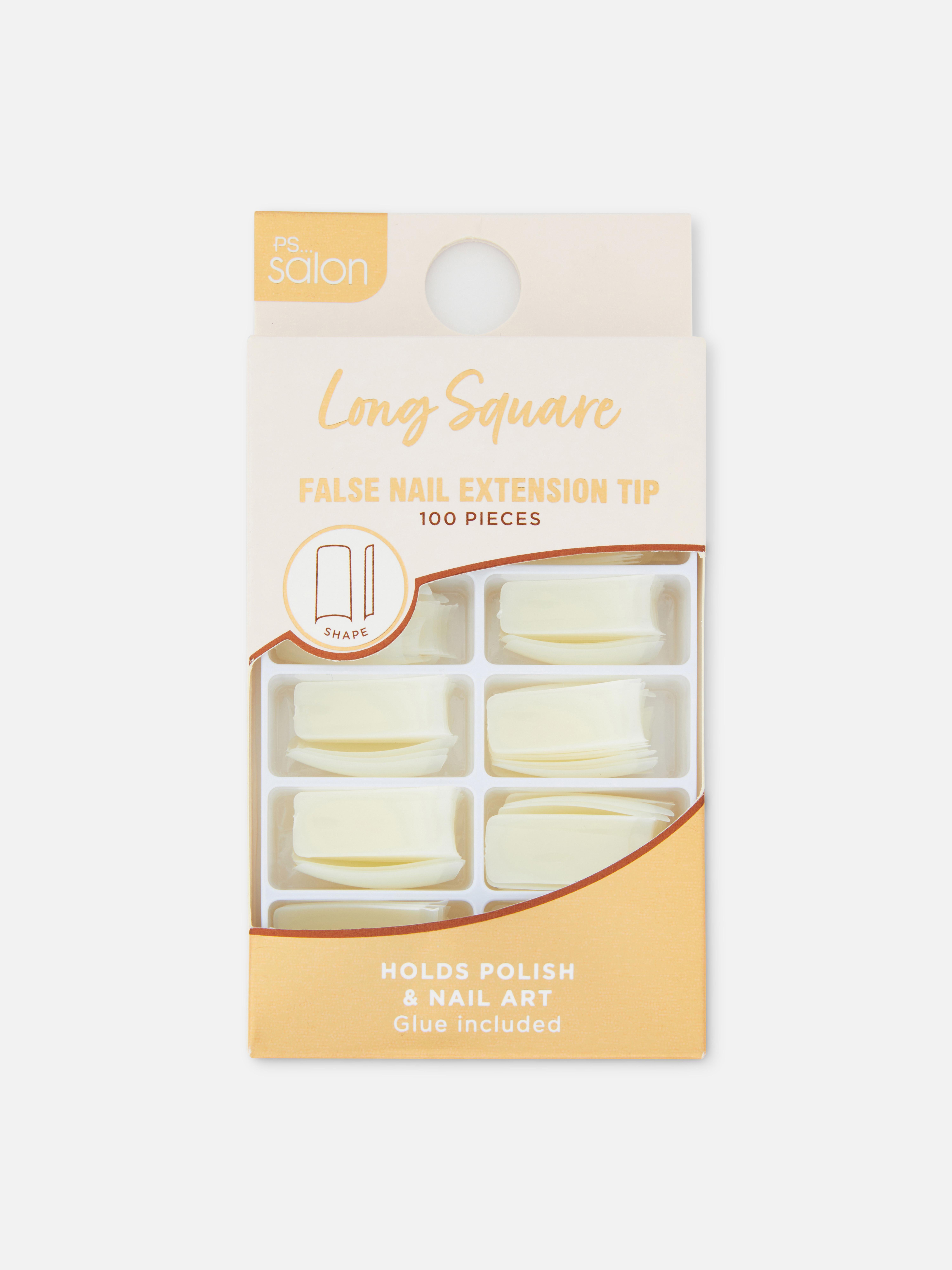 PS... Salon Long Square False Nail Extensions