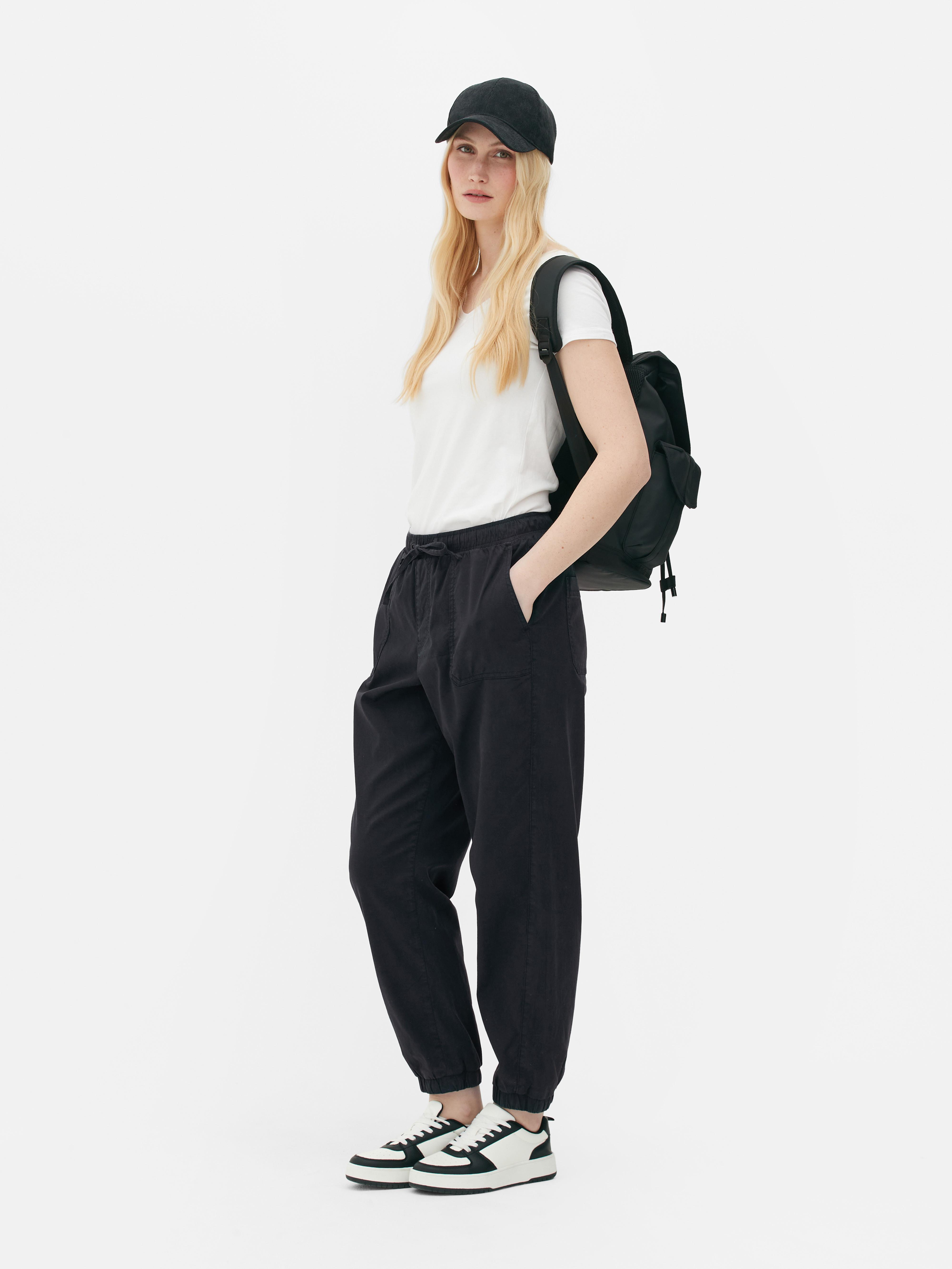 Drawstring Cuffed Joggers