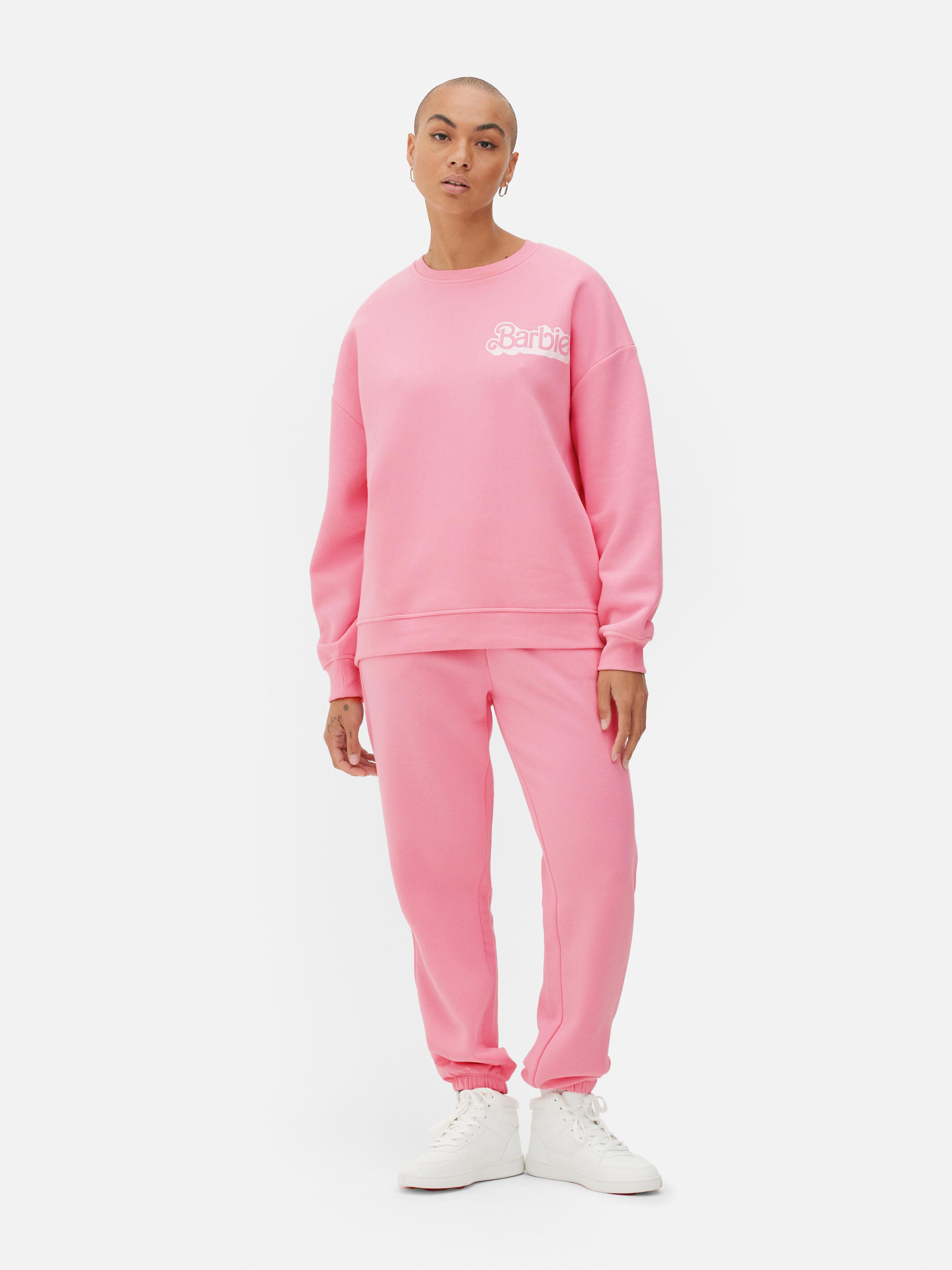 Pink barbie clearance sweatshirt