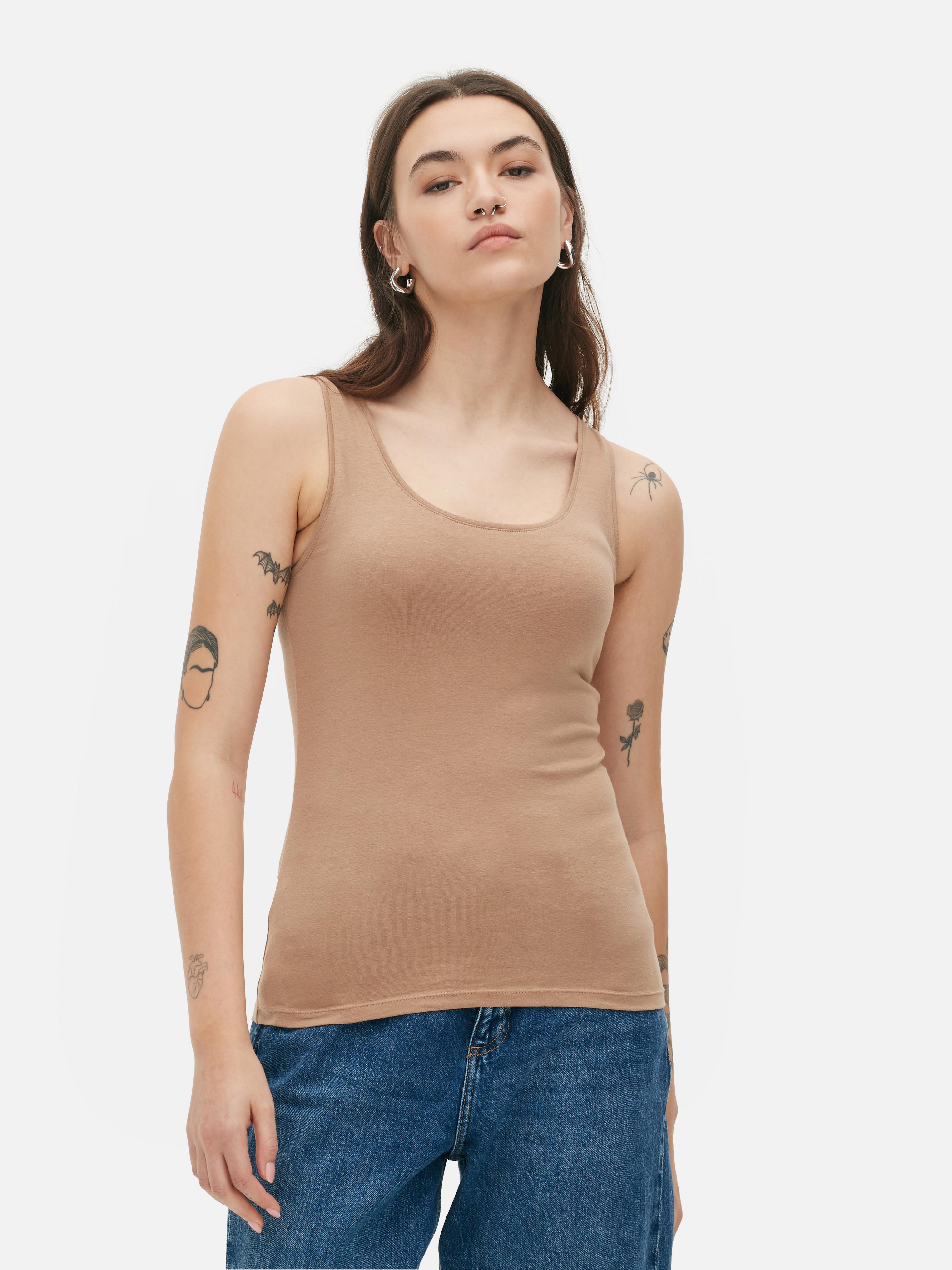 Primark seamless ribbed string top, Women's Fashion, Tops, Sleeveless on  Carousell