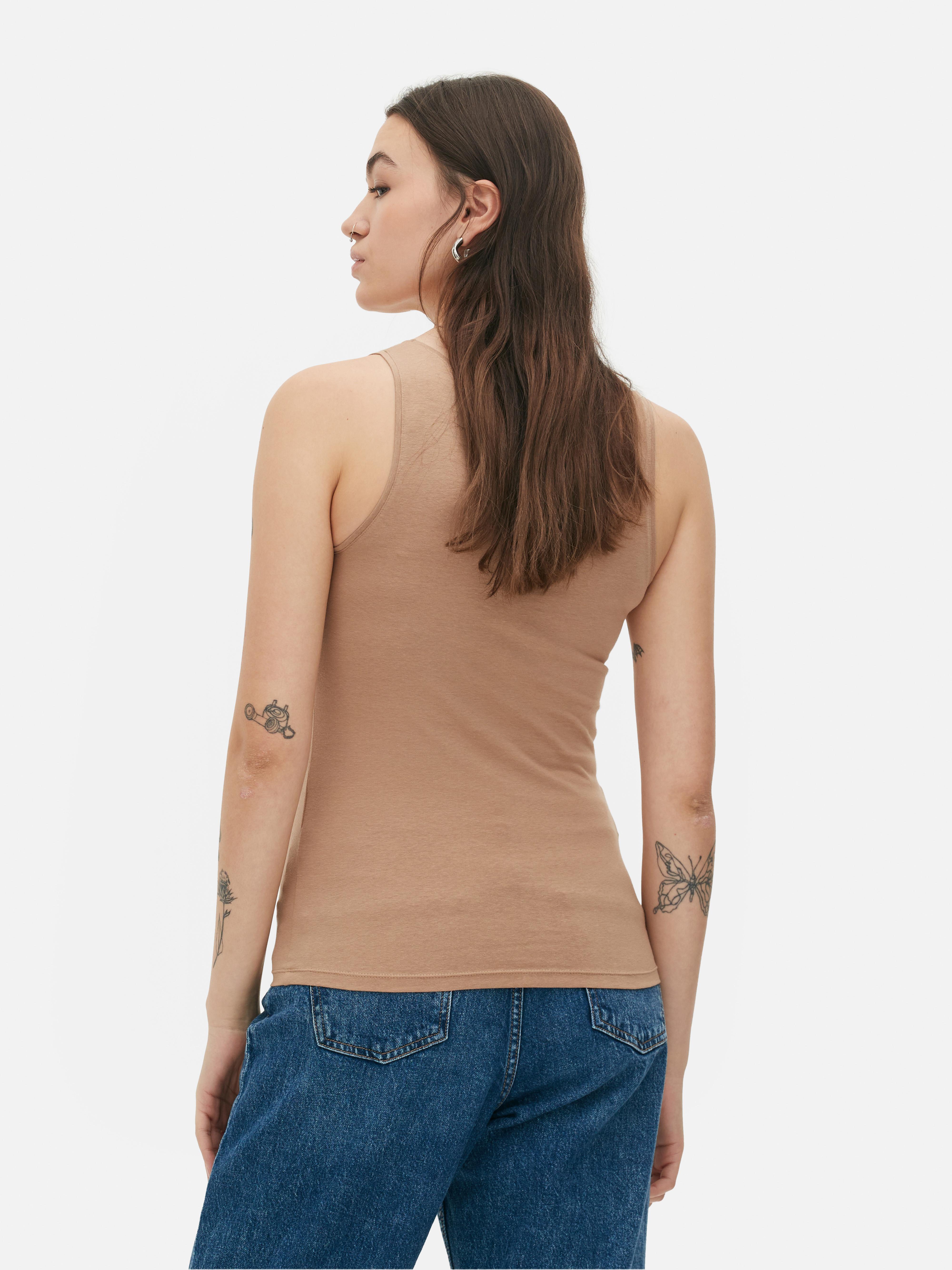 Primark seamless ribbed string top, Women's Fashion, Tops, Sleeveless on  Carousell