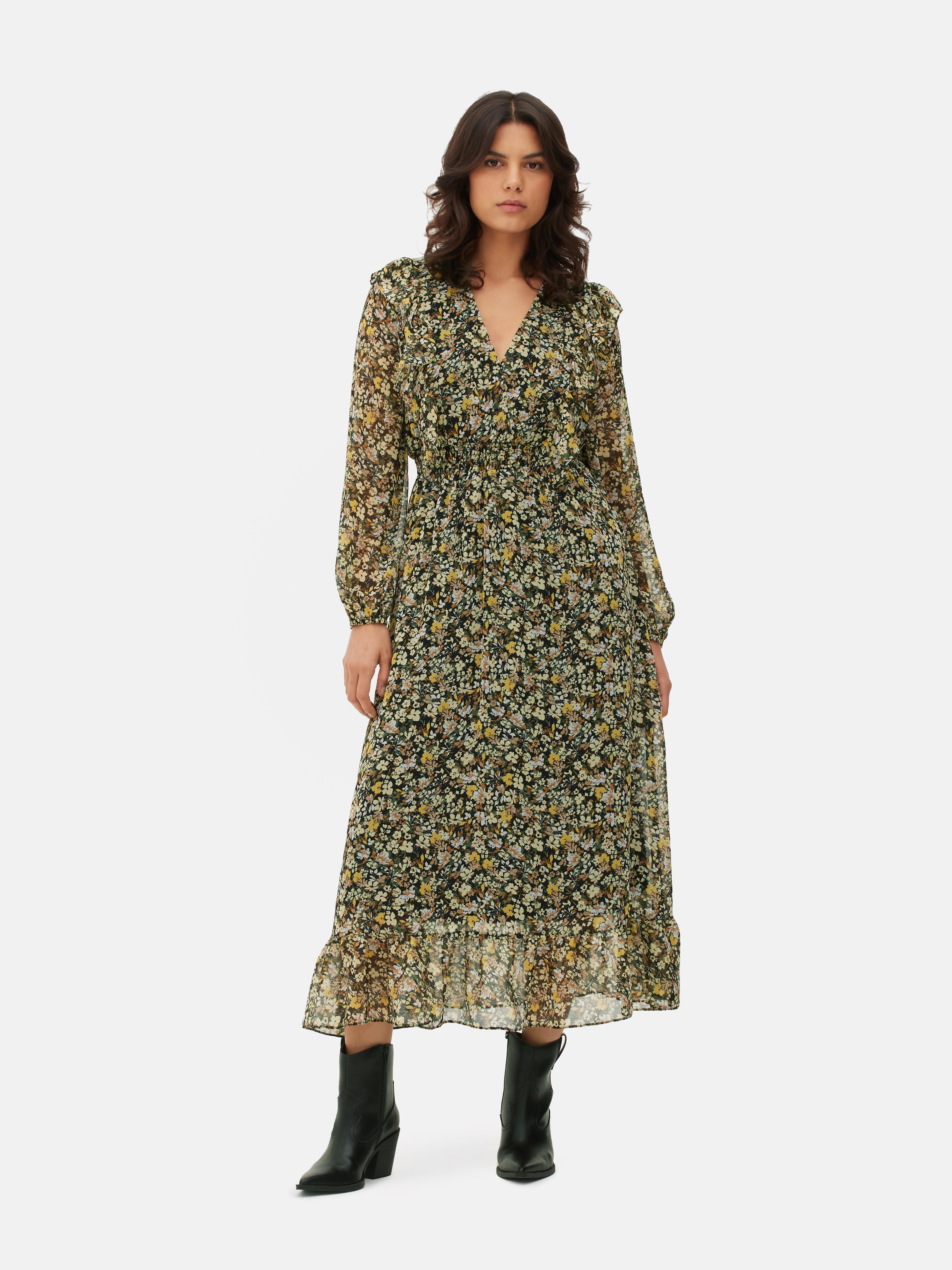 Primark green deals midi dress