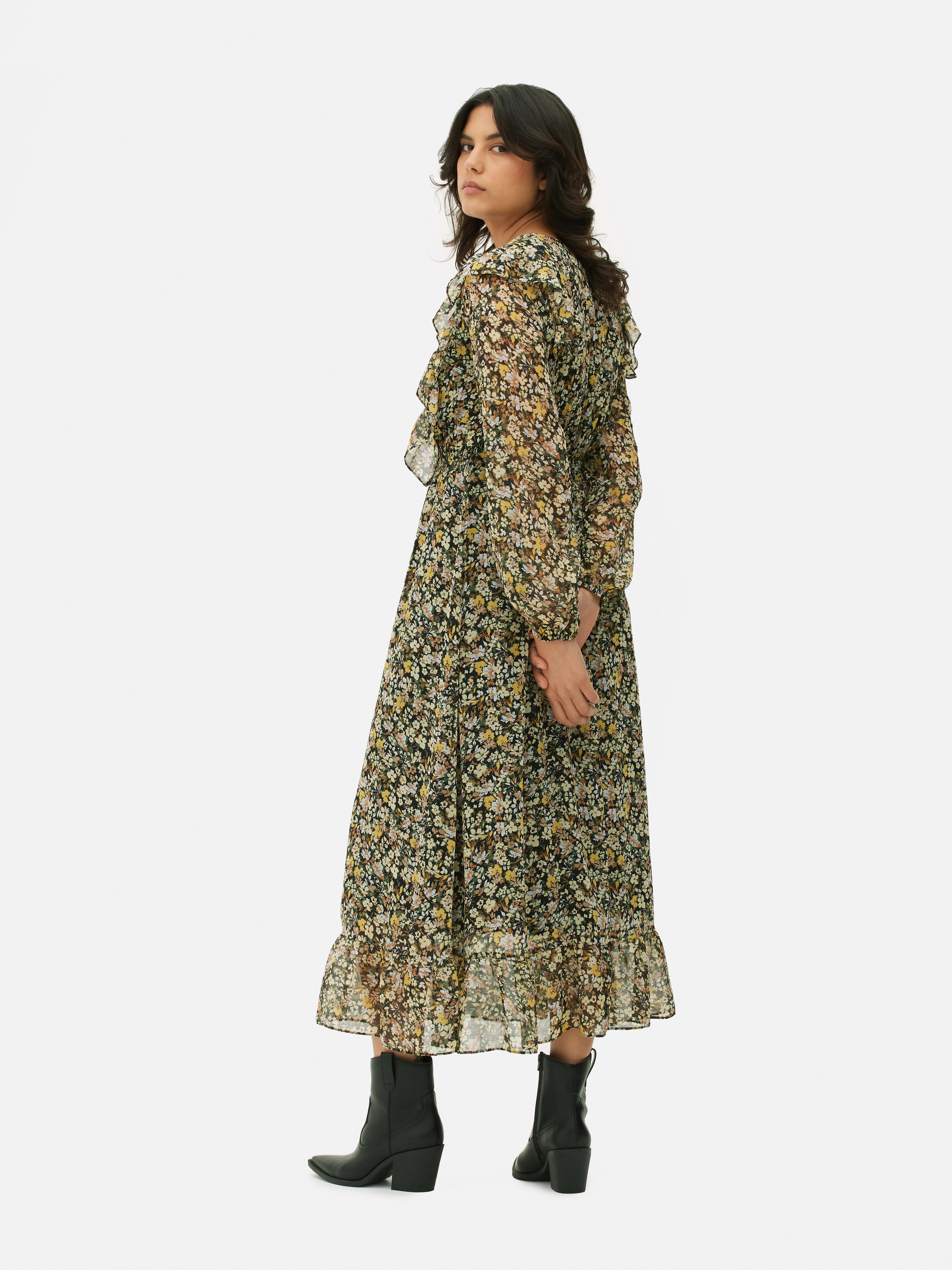 Primark floral store midi dress