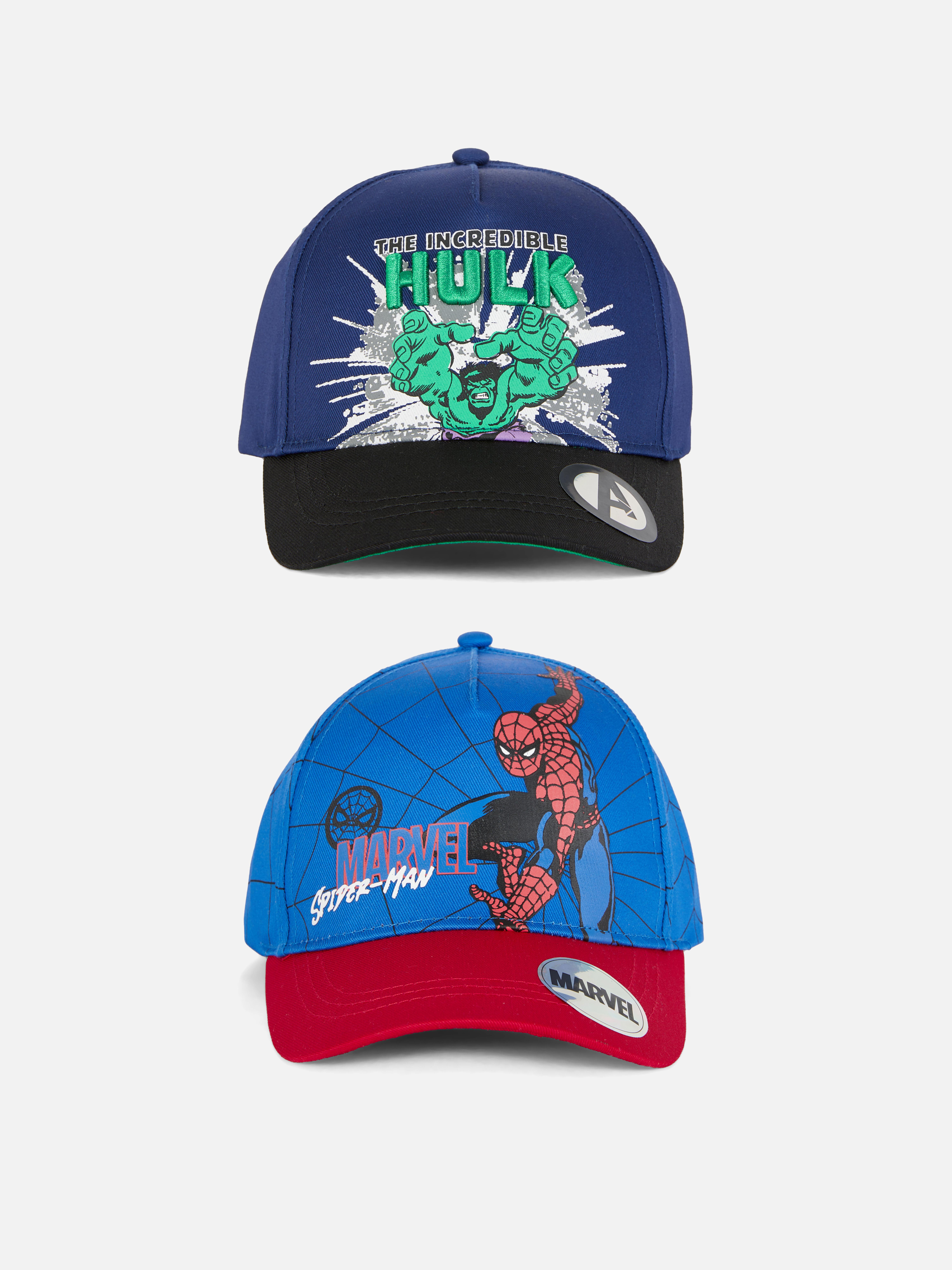 Lot de 2 casquettes de baseball Marvel Avengers