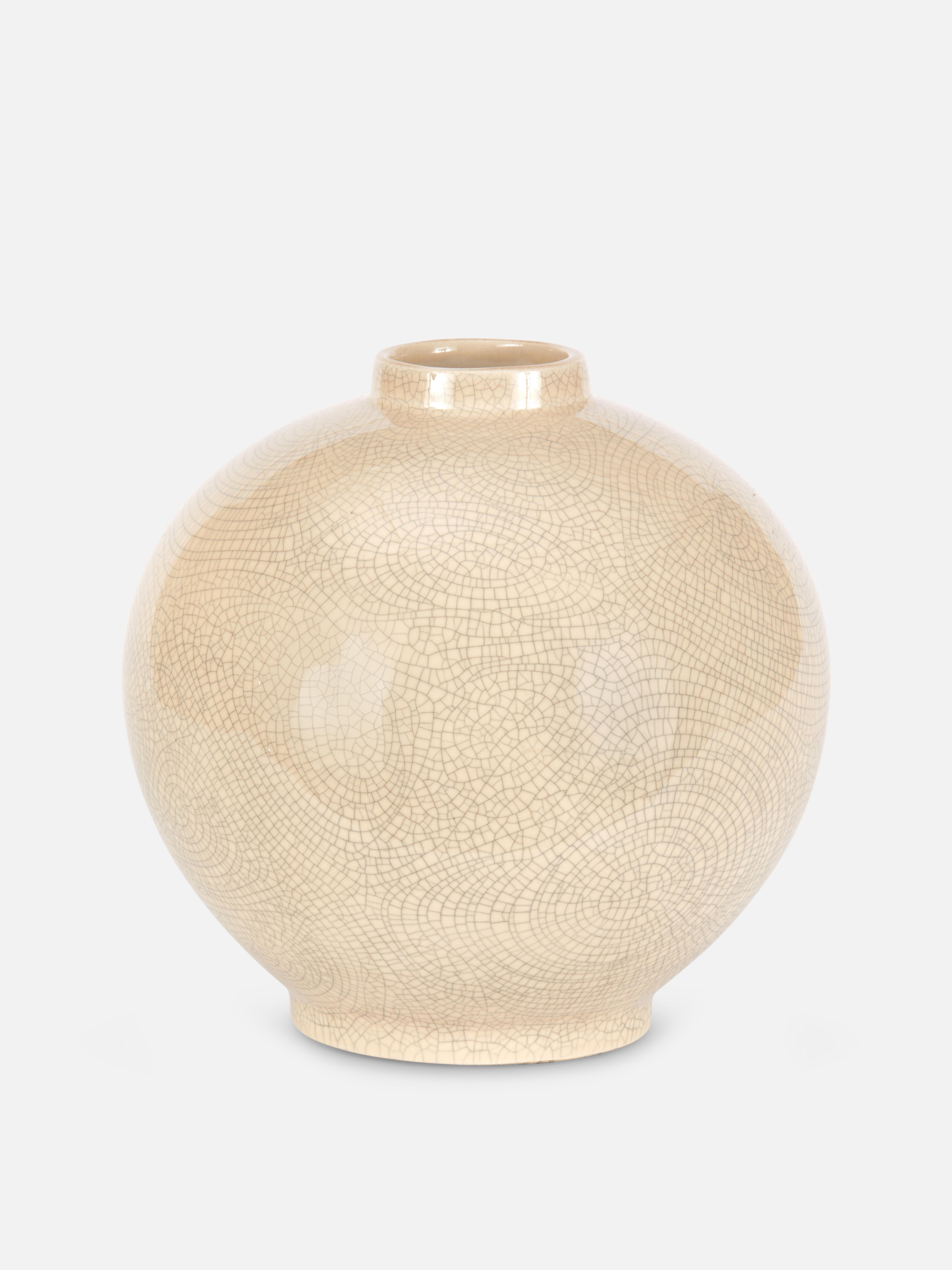 Runde Vase mit Used-Look