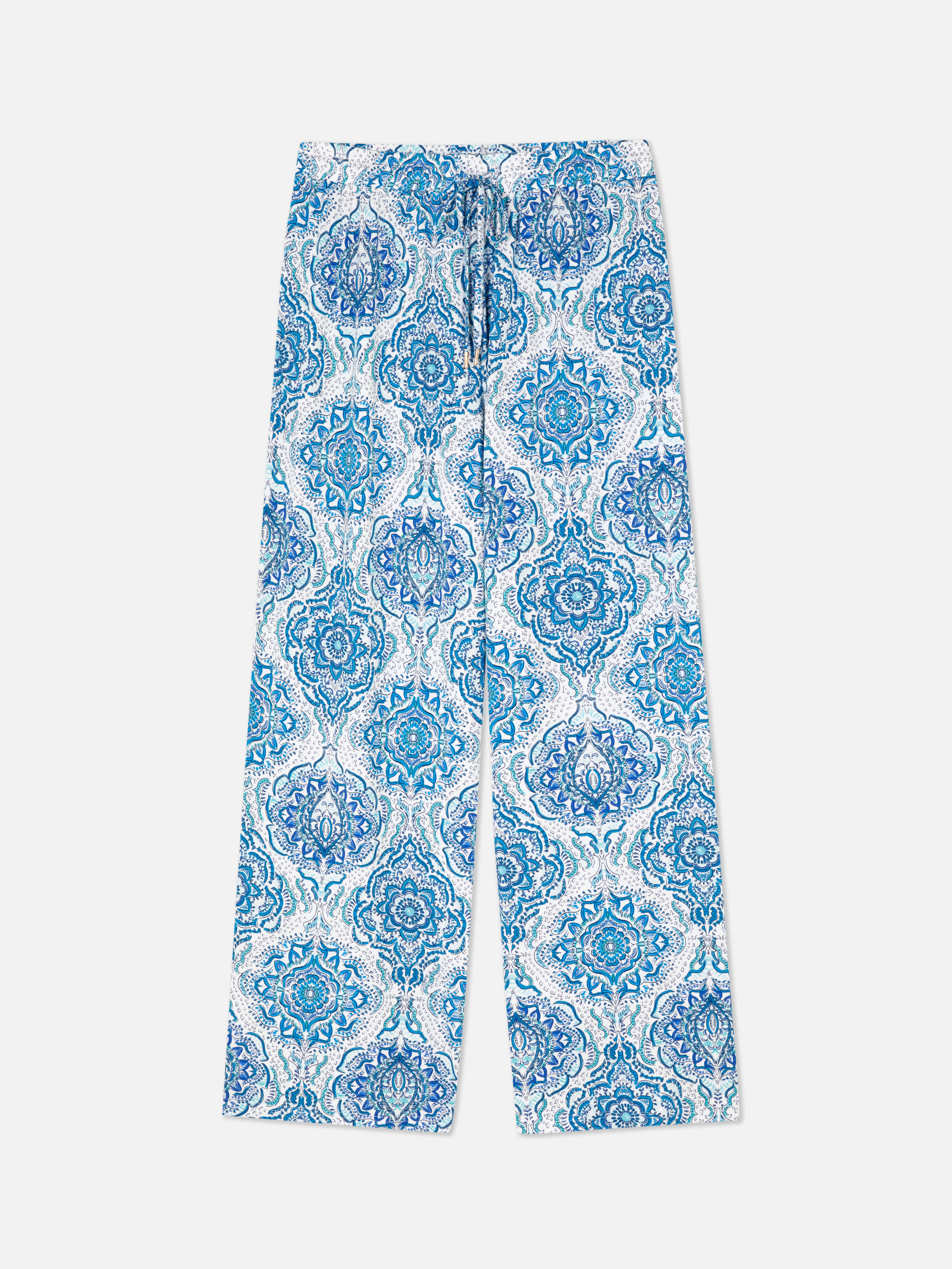 Pyžamové kalhoty se vzorem paisley