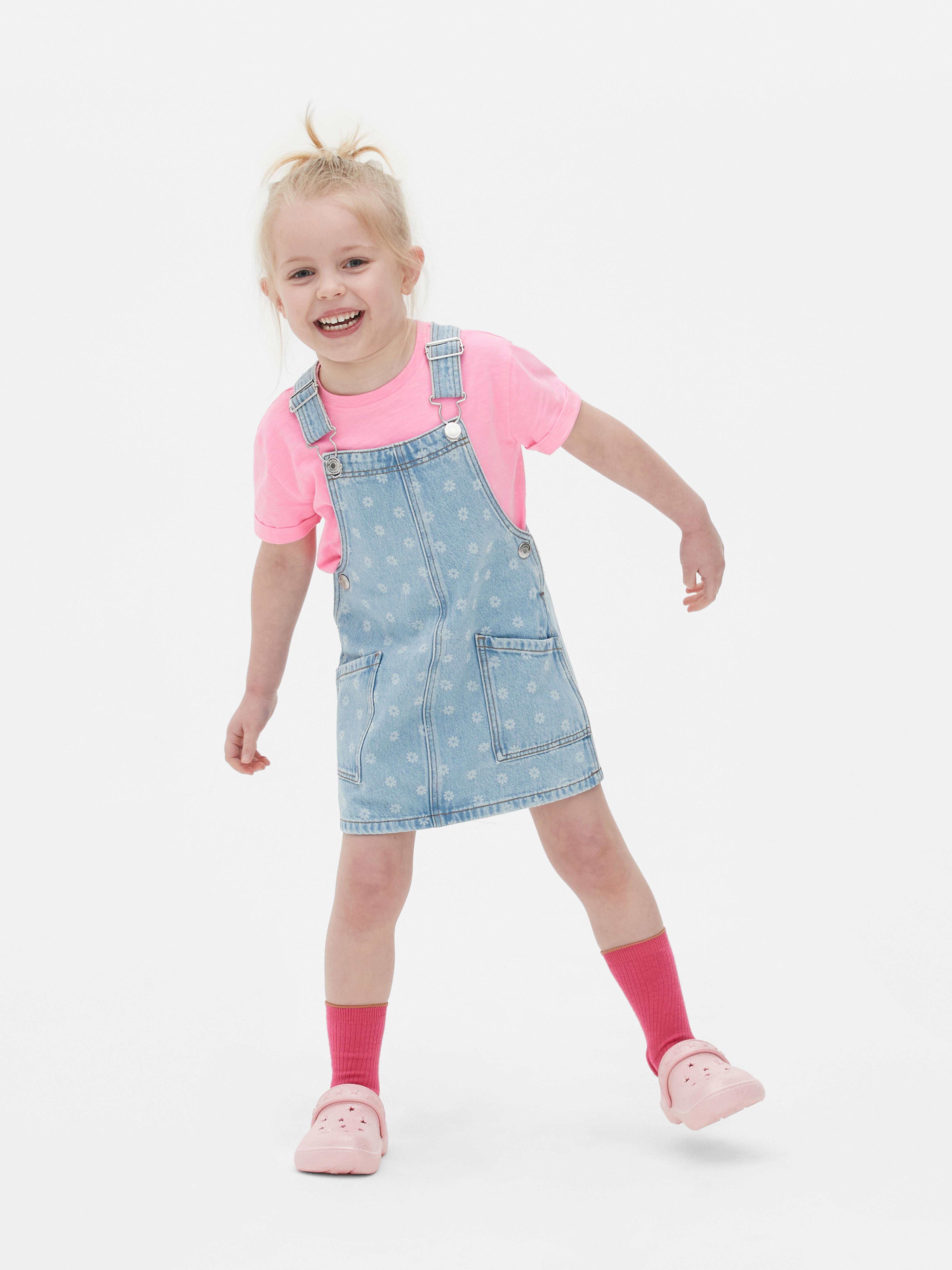 Denim pinafore dress store primark