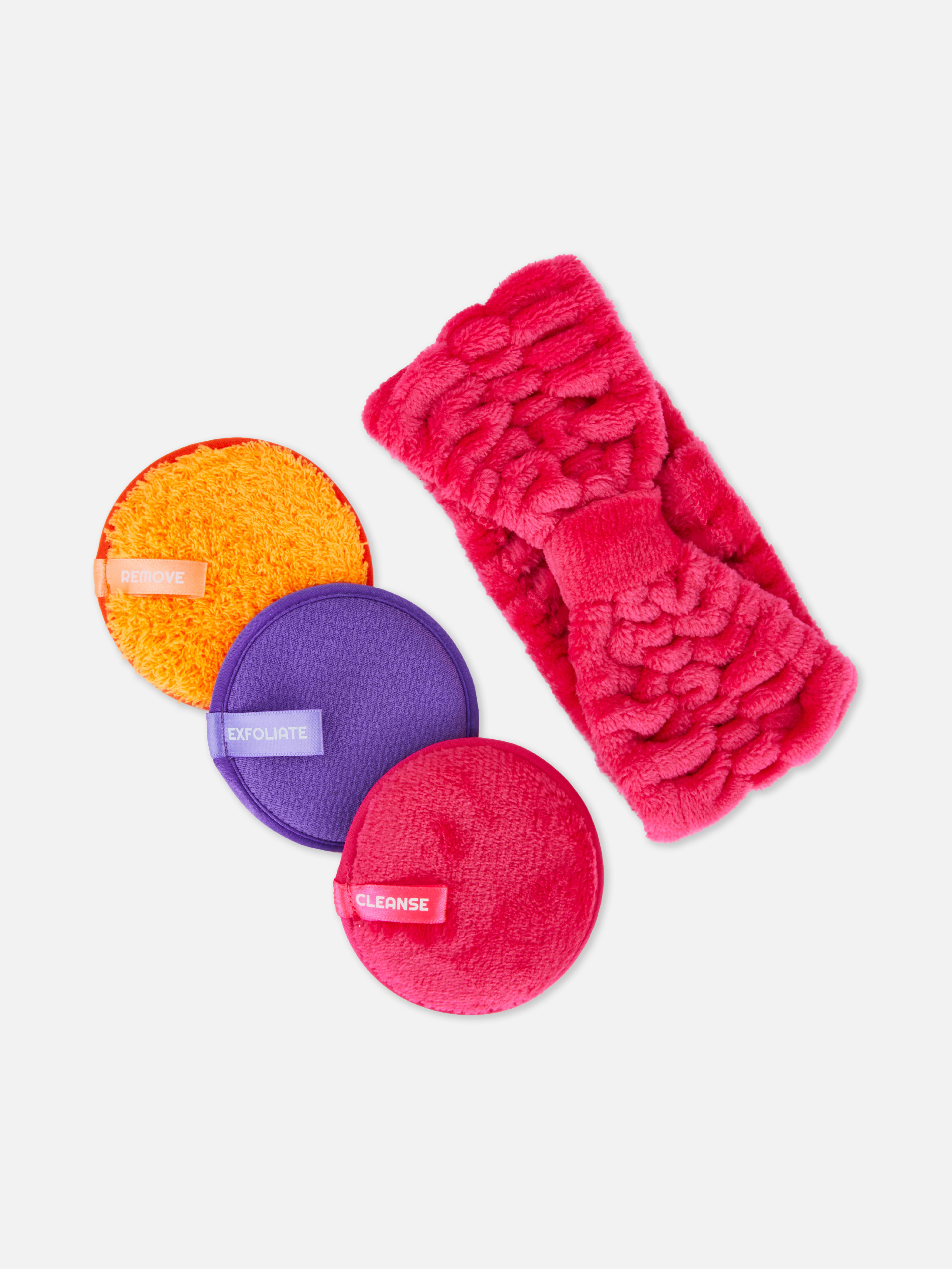 Facial Cleansing Pad and Headband Set