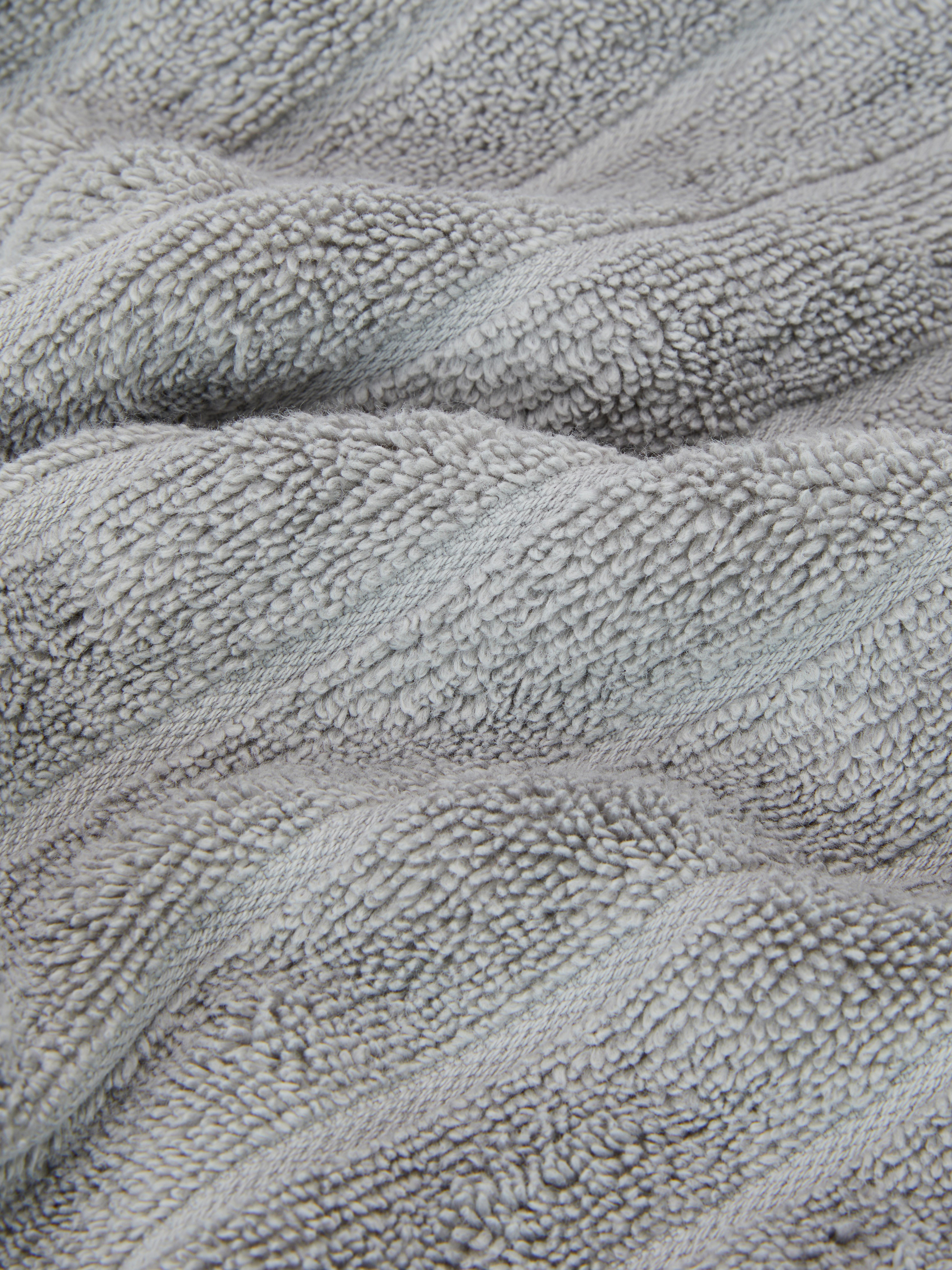Grey Ribbed Hand Towel Primark