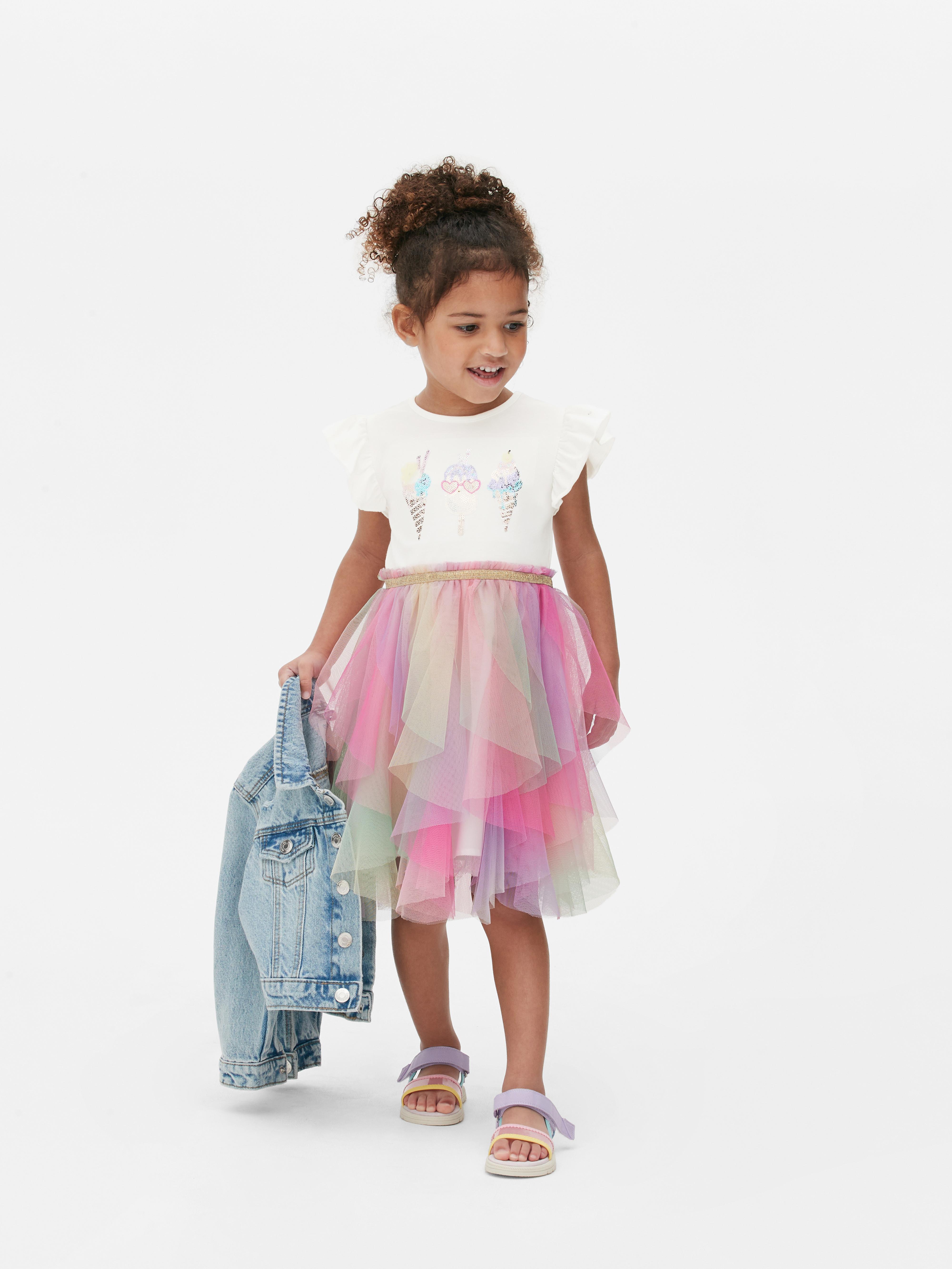 Tutu-Kleid mit Pailletten-Eiscreme