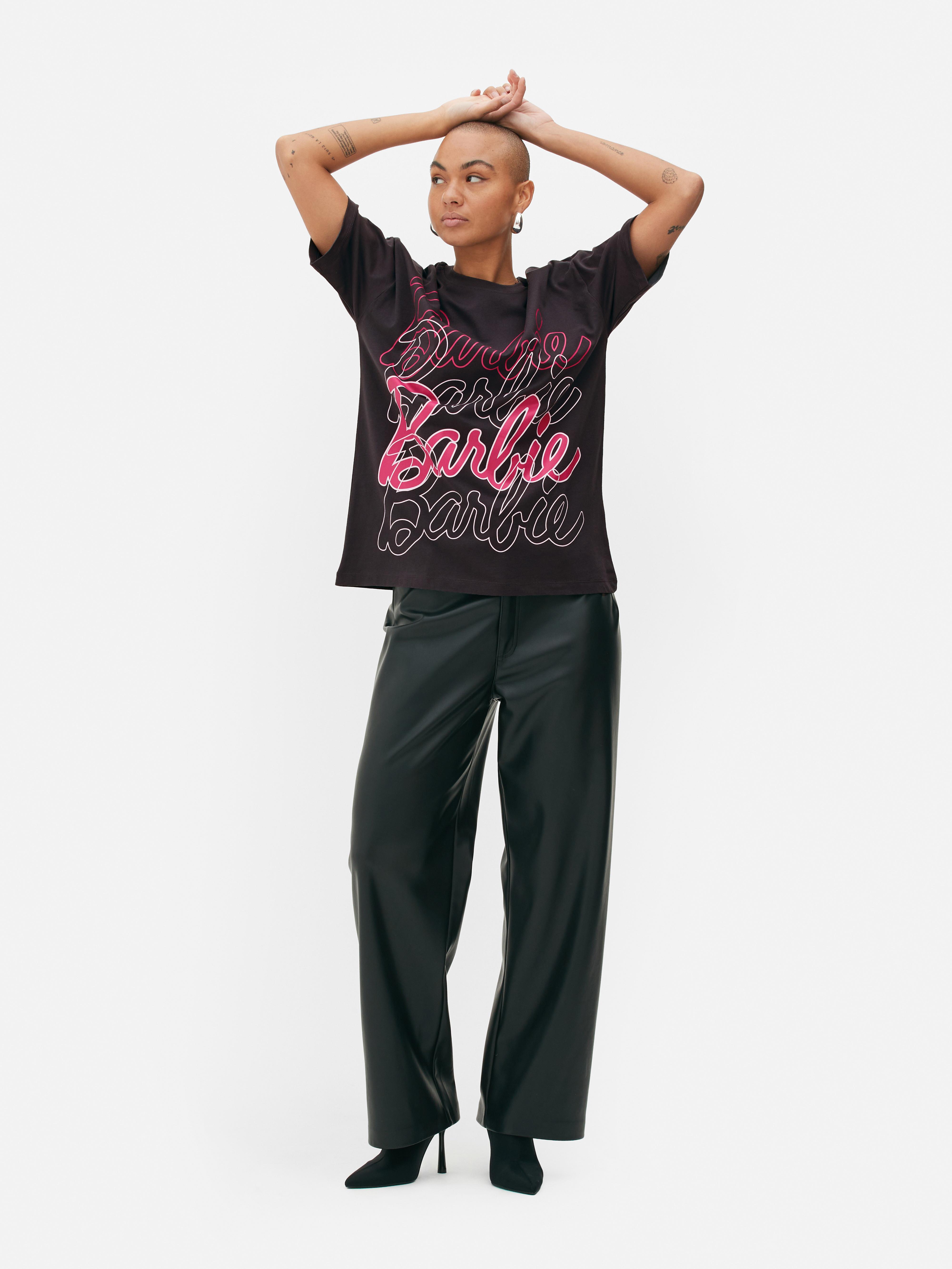 Oversized Printed T-shirt - Cerise/Barbie - Ladies