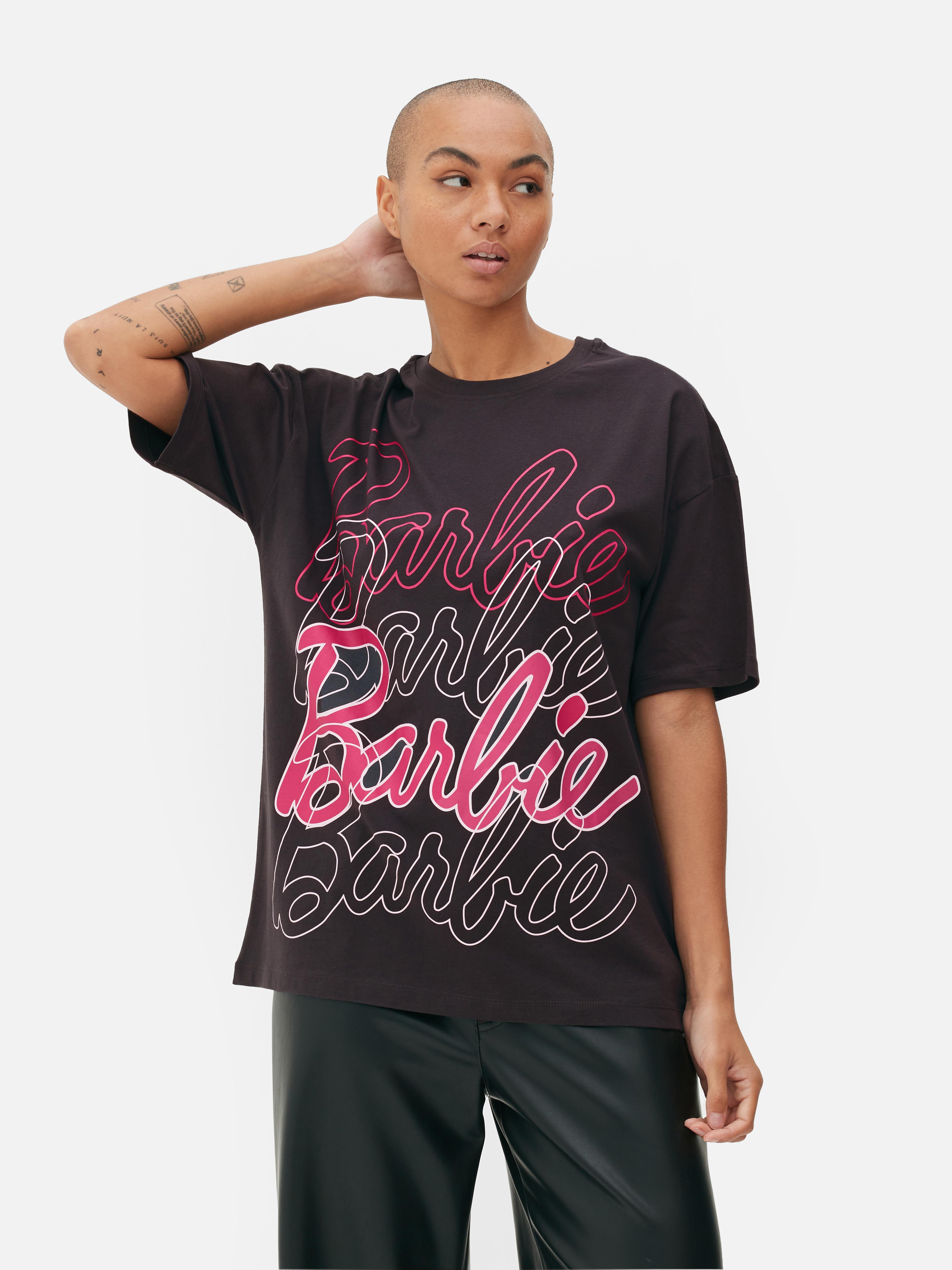 Barbie“ T-Shirt mit Logo im Oversized-Look