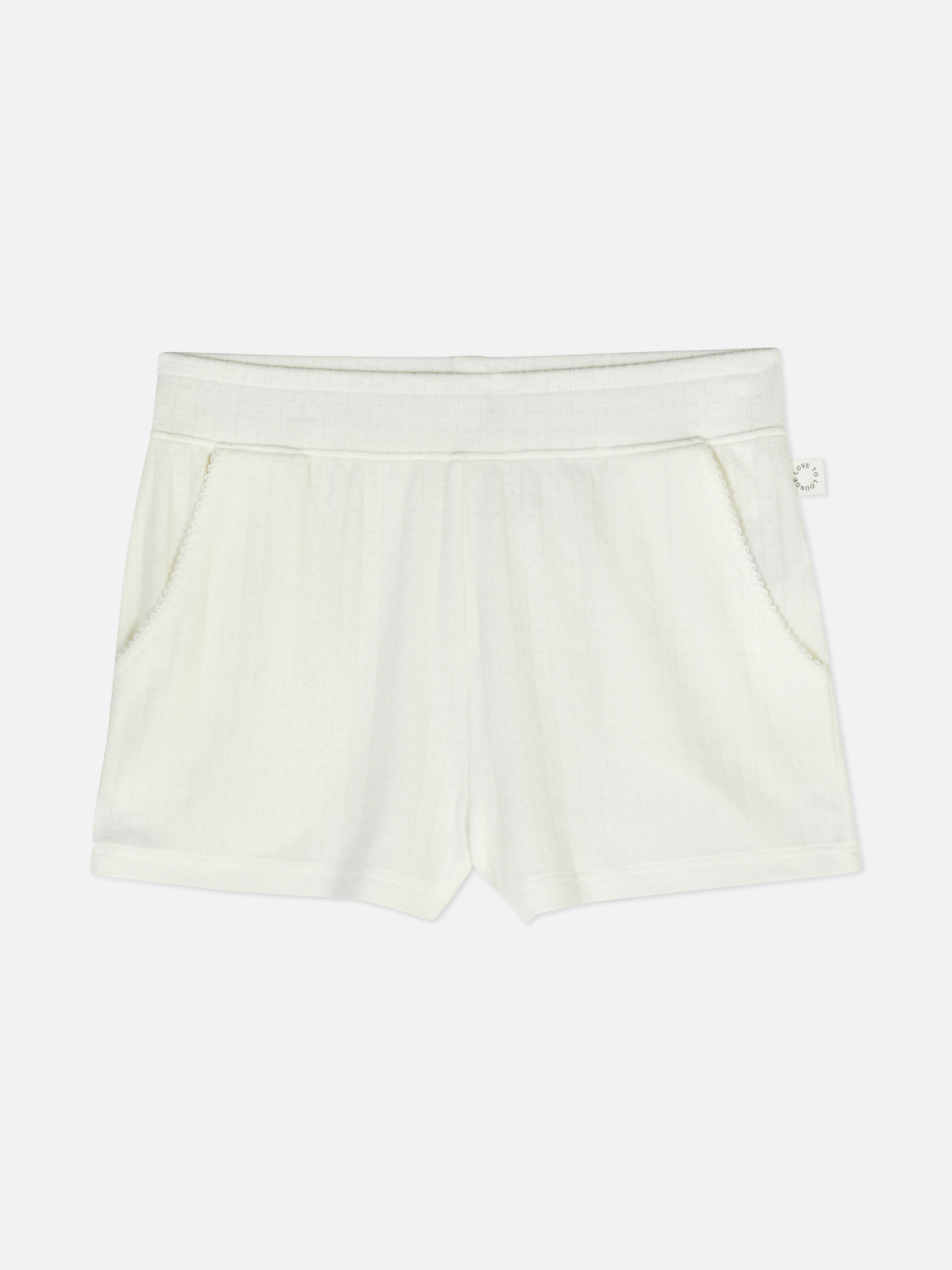 Men's Sand Ribbed Pajama Shorts Primark