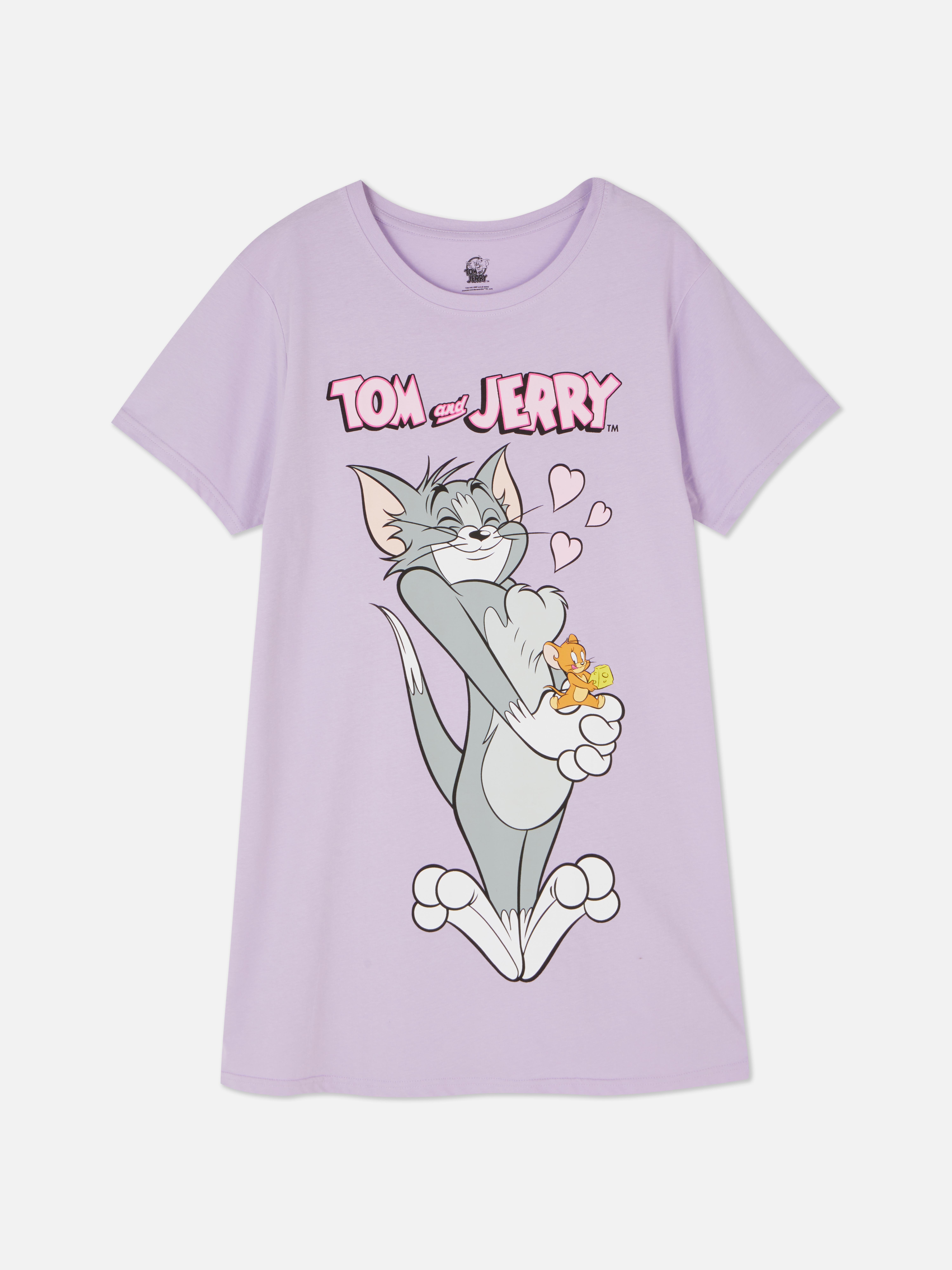 T-shirt dormir estampada Warner Bros Tom e Jerry