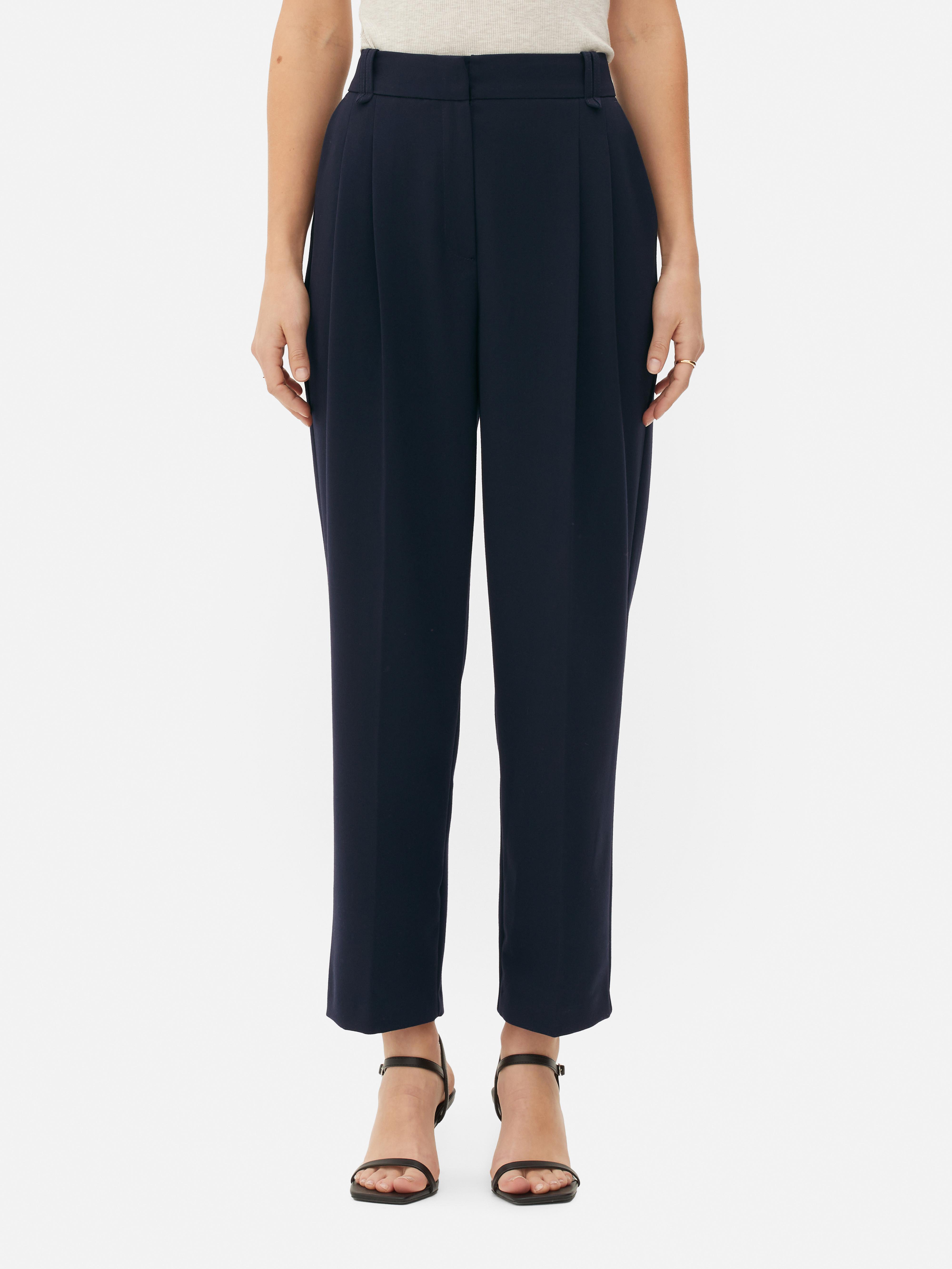 Womens Navy The Edit Tailored Trousers | Primark