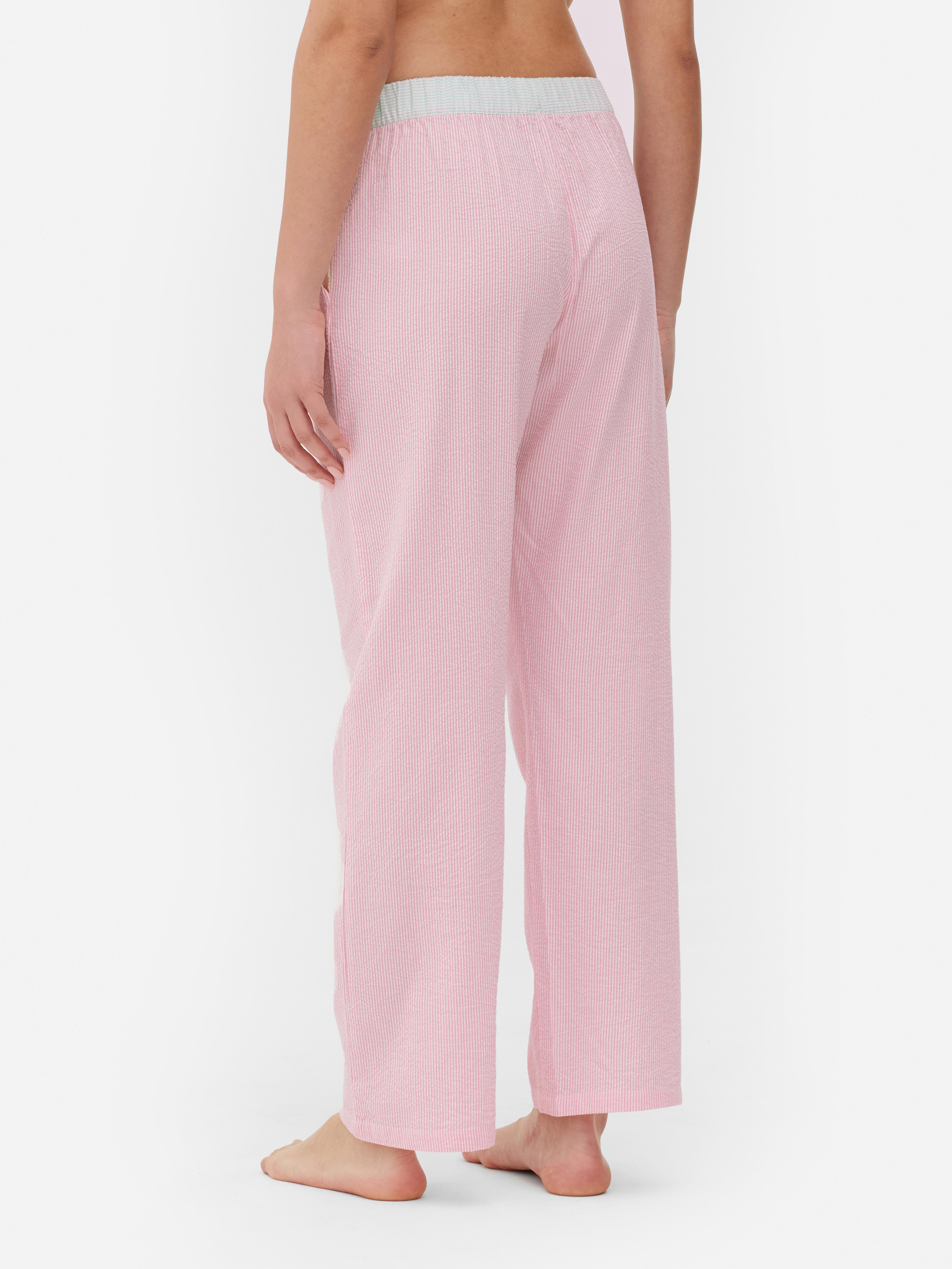 Womens Pink Block Colour Pyjama Bottoms Primark