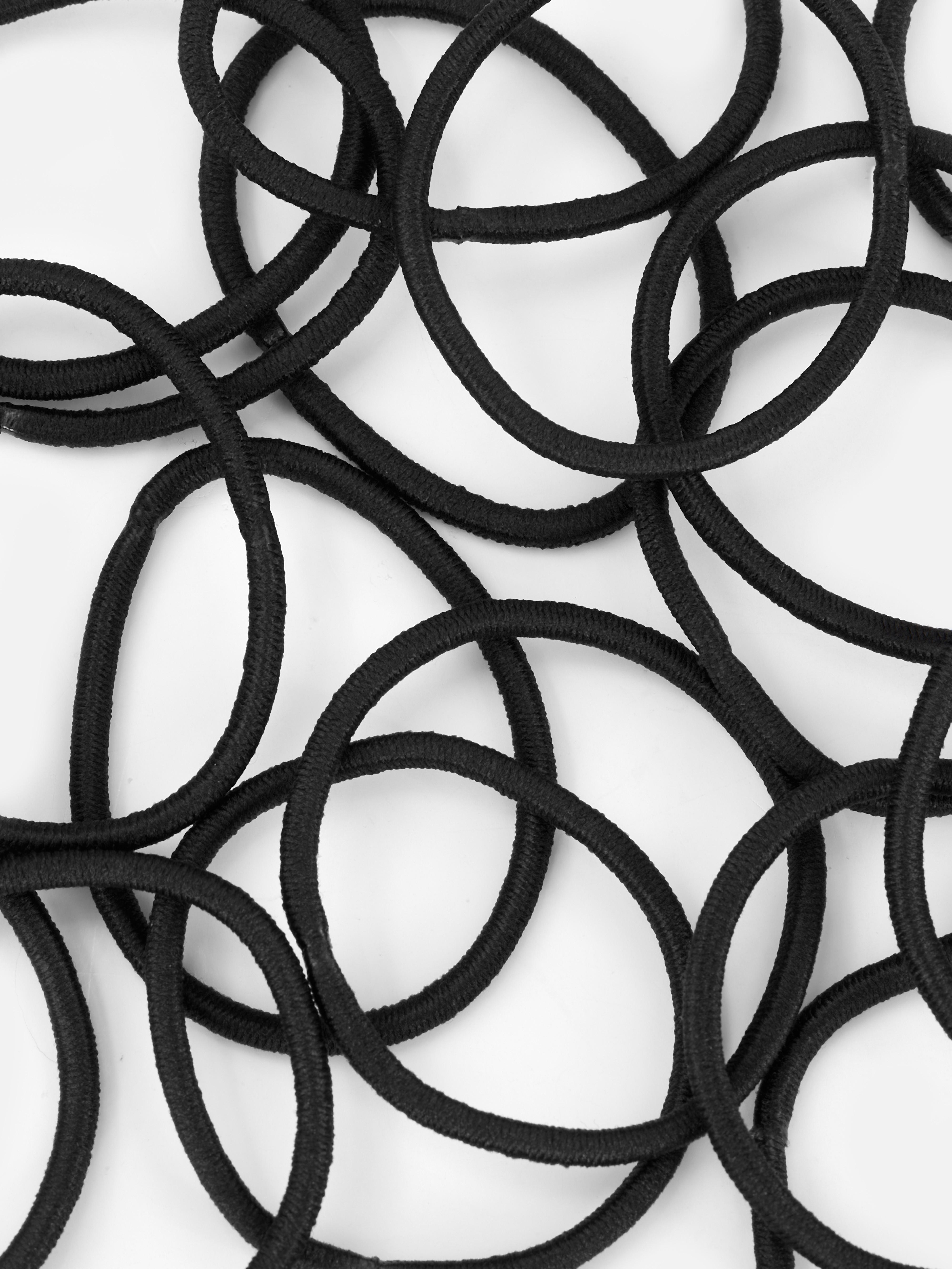 Unisex Black 60pk Hair Ties | Primark