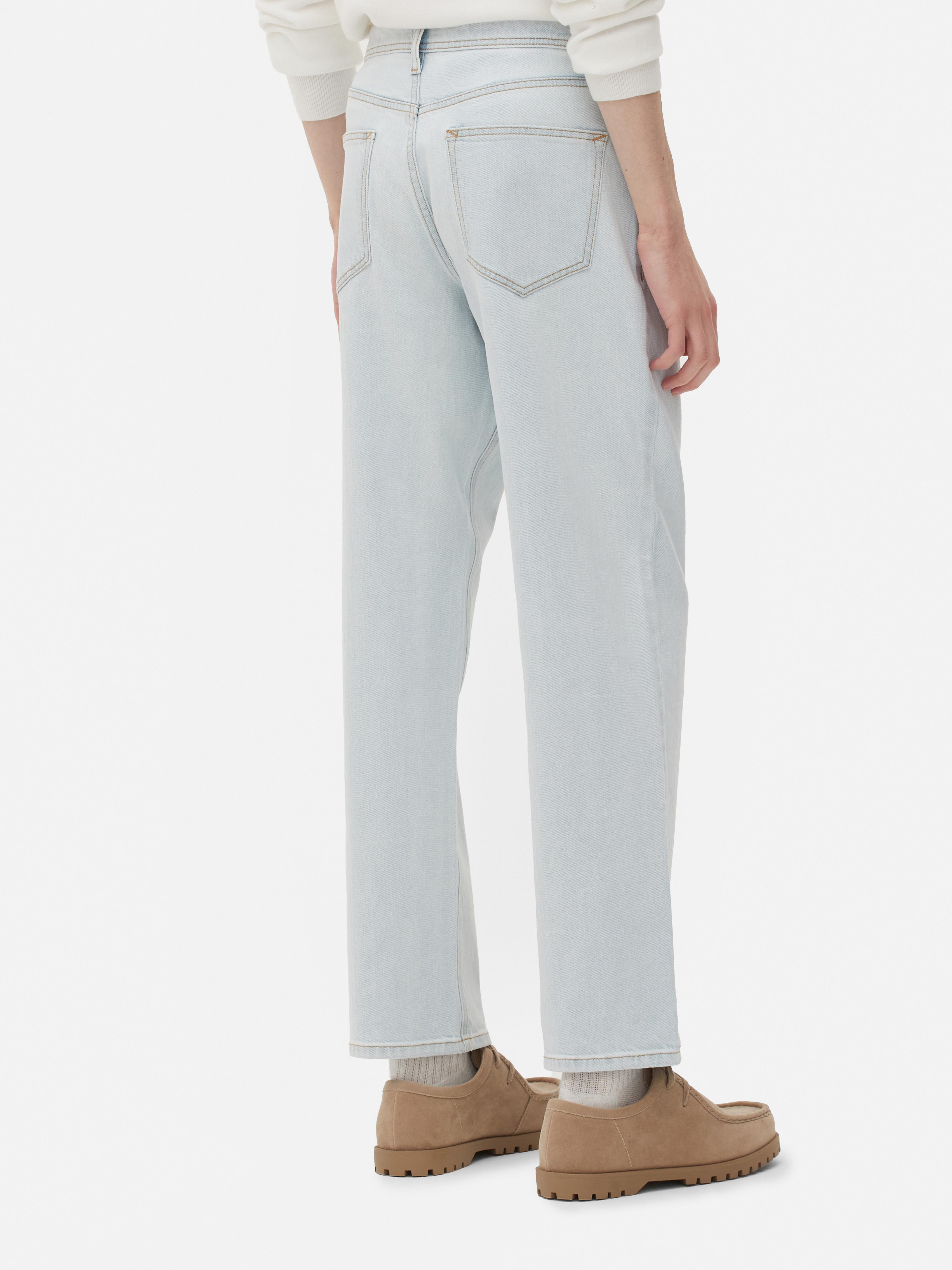 Mens Light Blue Relaxed Fit Denim Jeans Primark