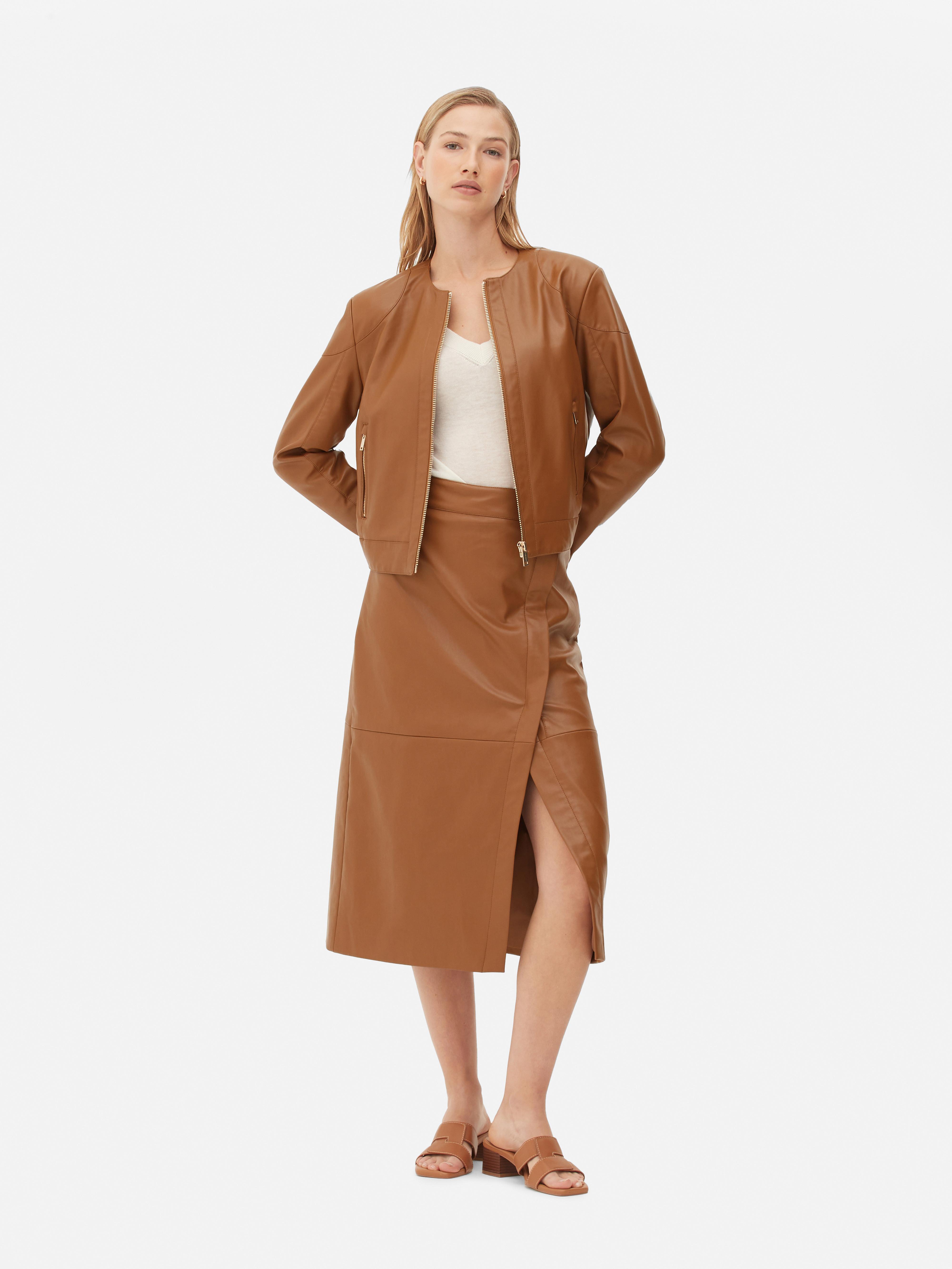 Khaki hotsell skirt primark