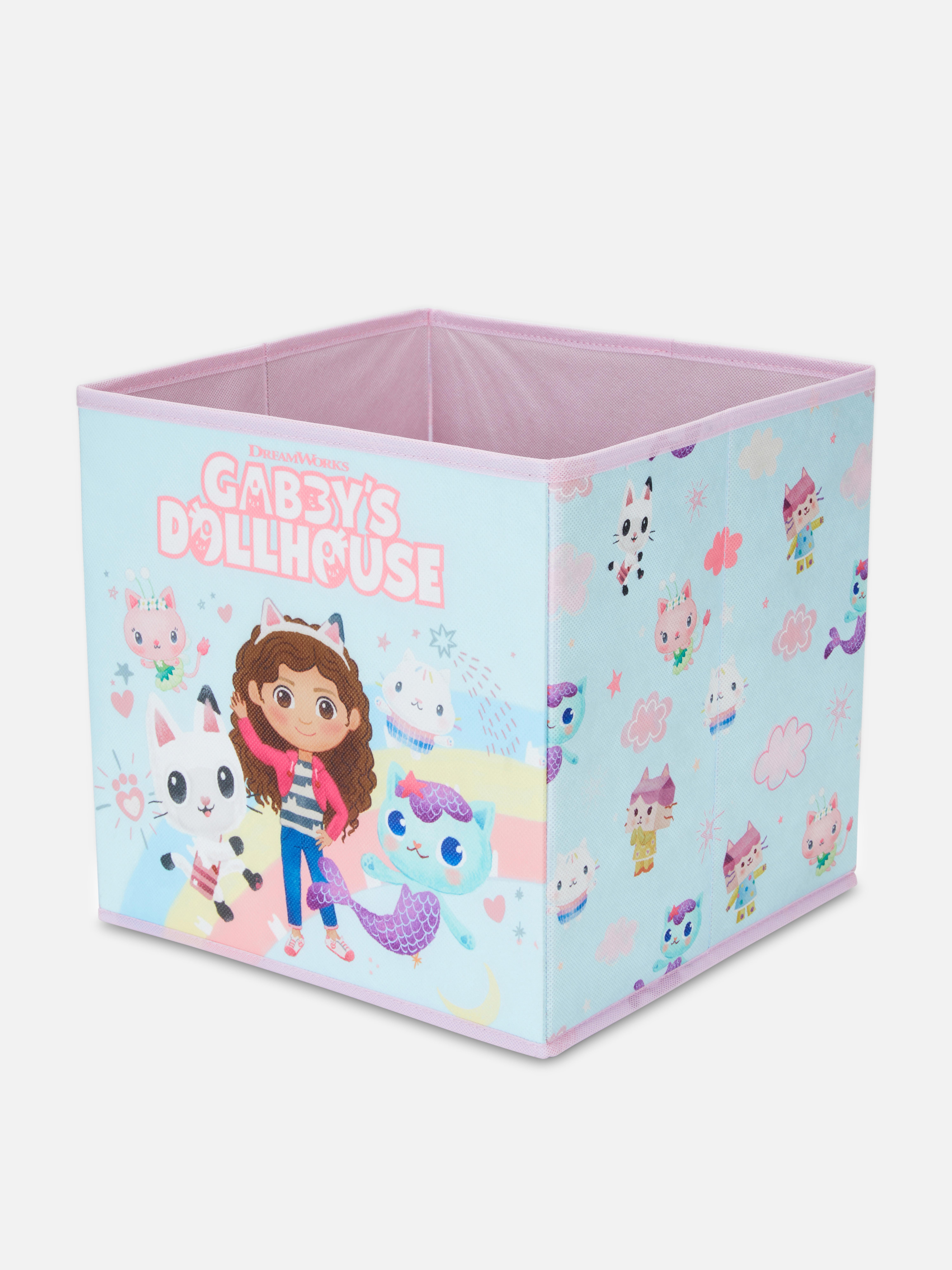 Cubo de almacenamiento de muñecas de peluche, cesta de