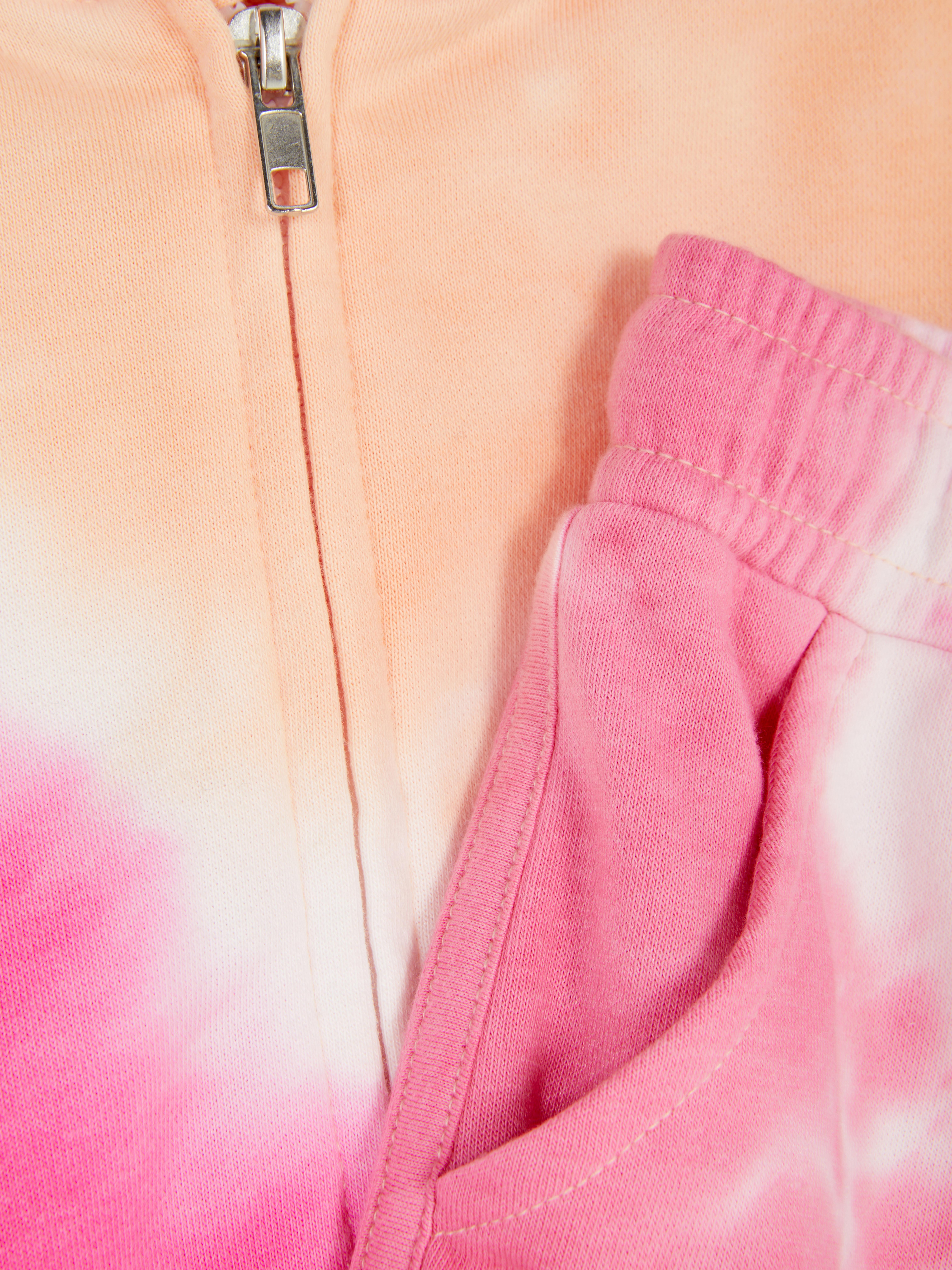 Cotton:On set super soft sleep shorts in pink tie dye print