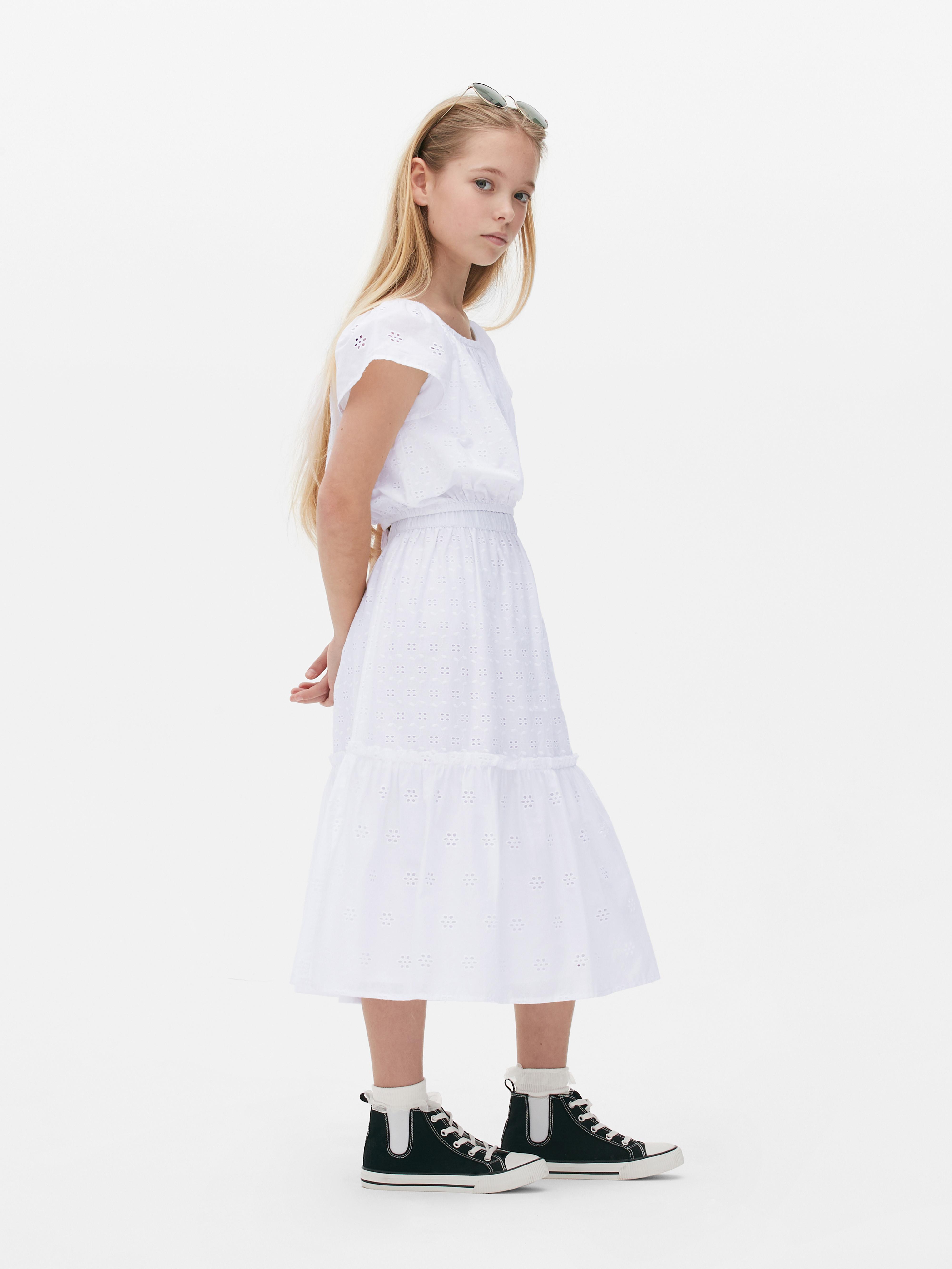 Co-ord Broderie Anglaise Tiered Skirt