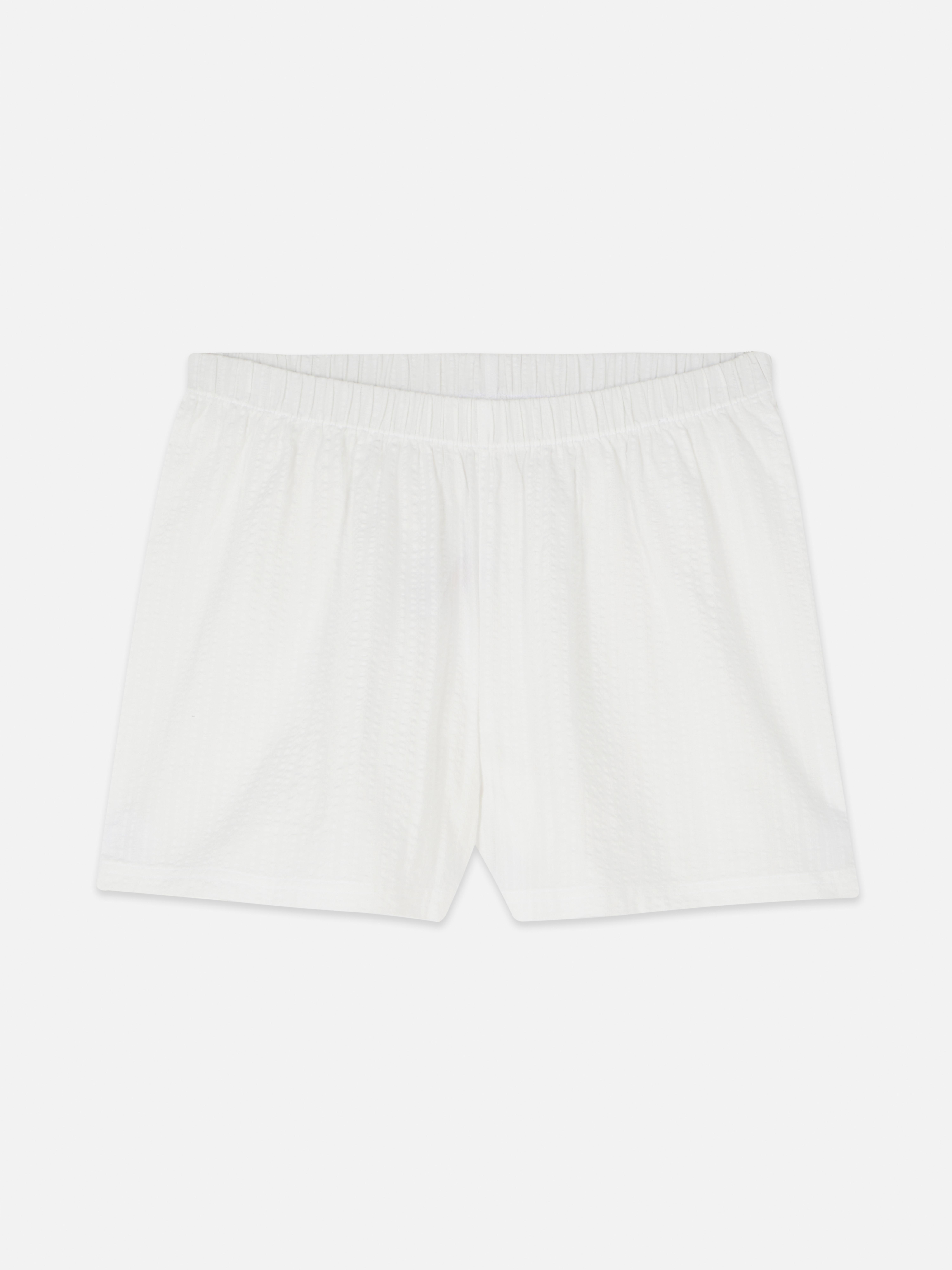 Women's White Printed Pajama Shorts Primark