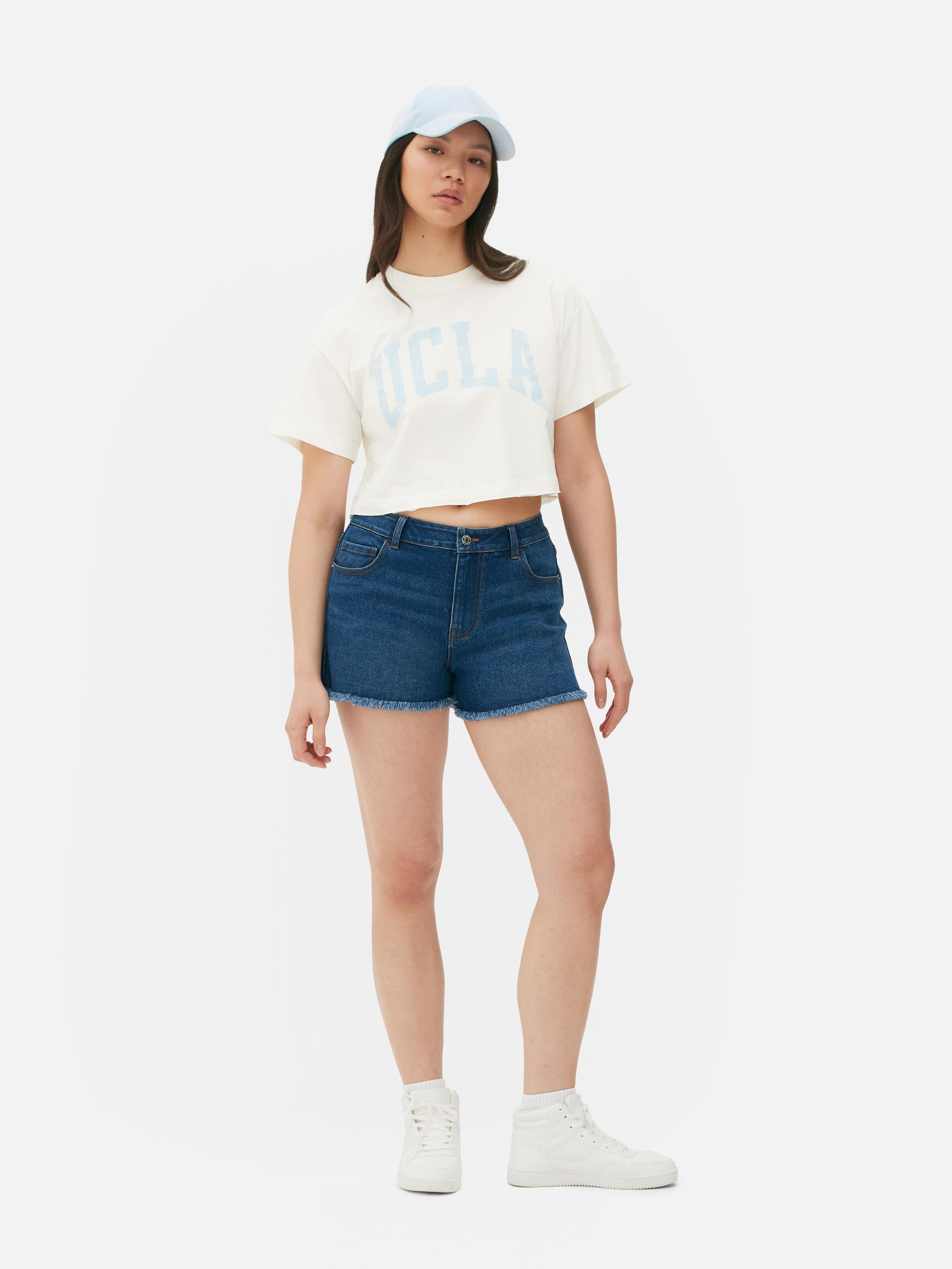 Kort T-shirt met UCLA-print
