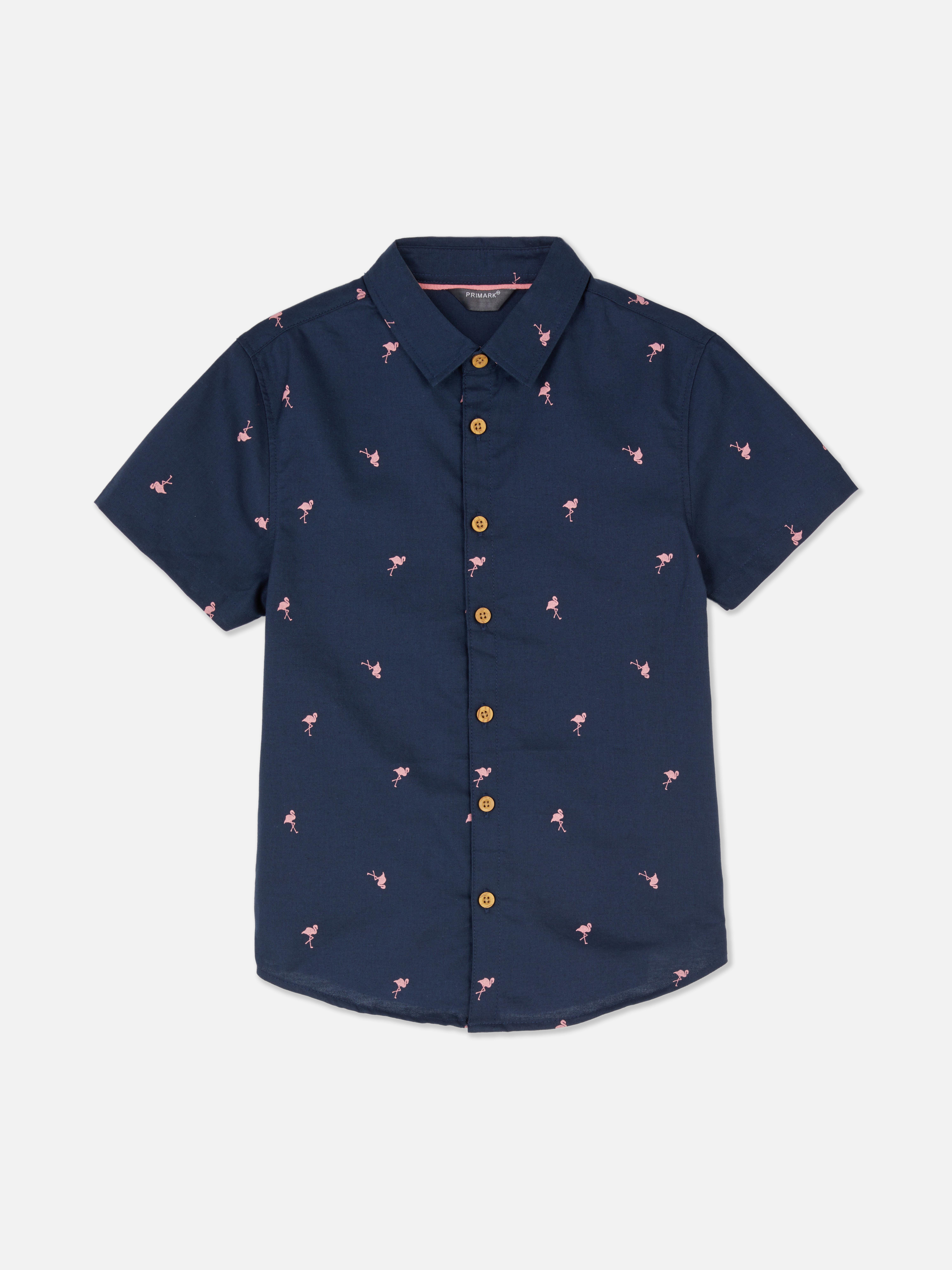 Chemise oxford flamant rose