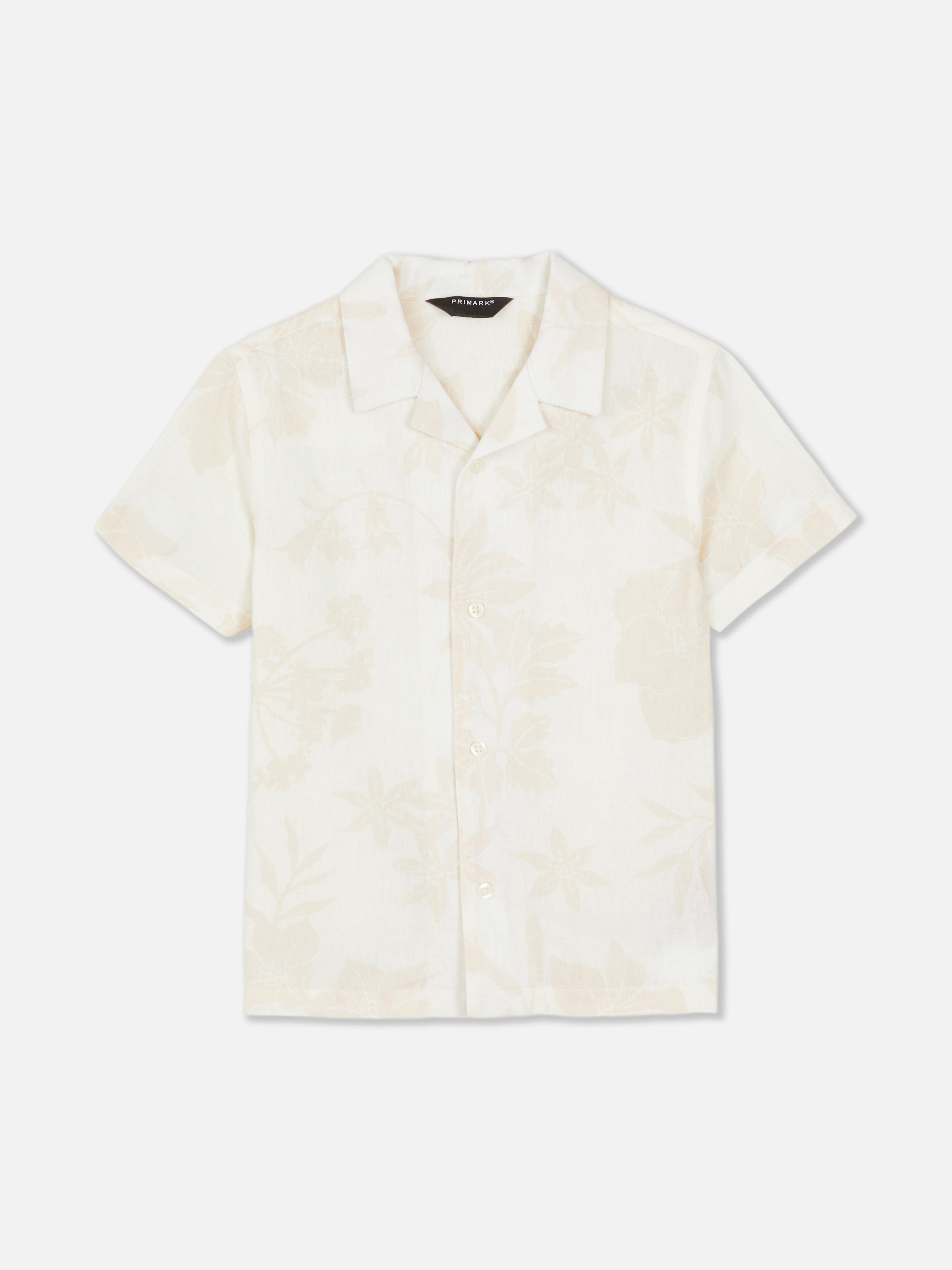 Camisa manga curta padrão floral