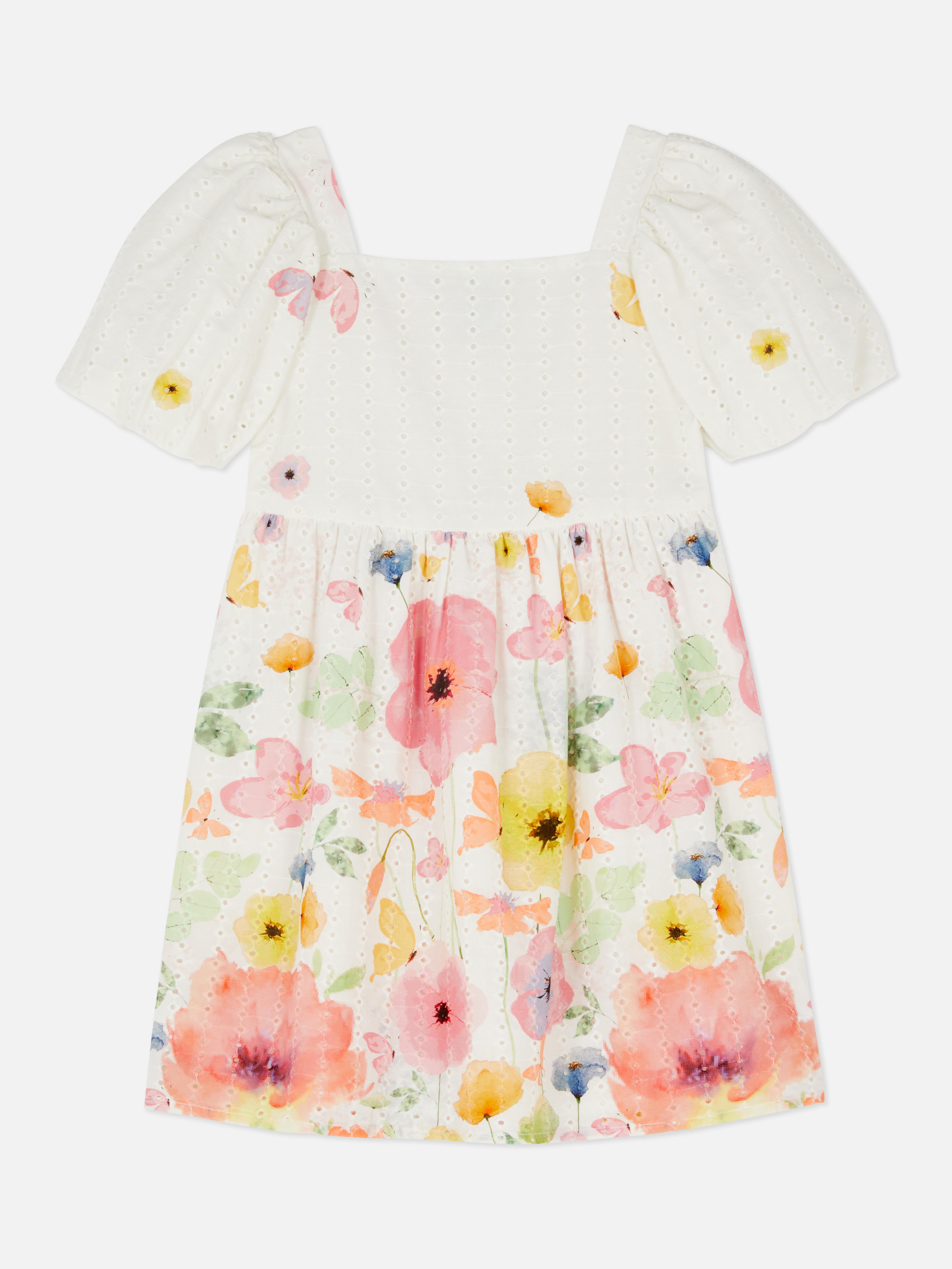 Floral Broderie Anglaise Dress