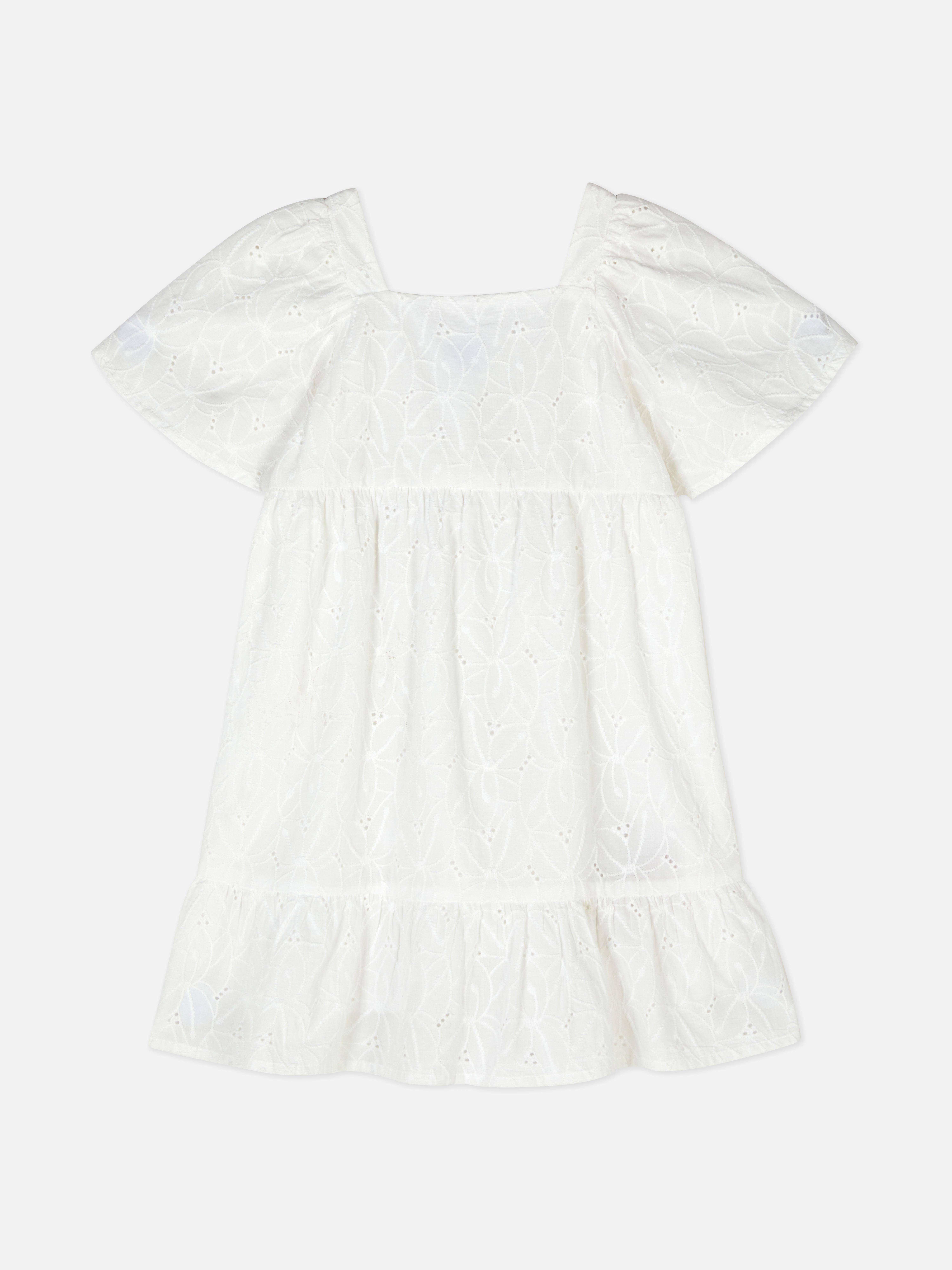 Robe à superpositions en broderie anglaise
