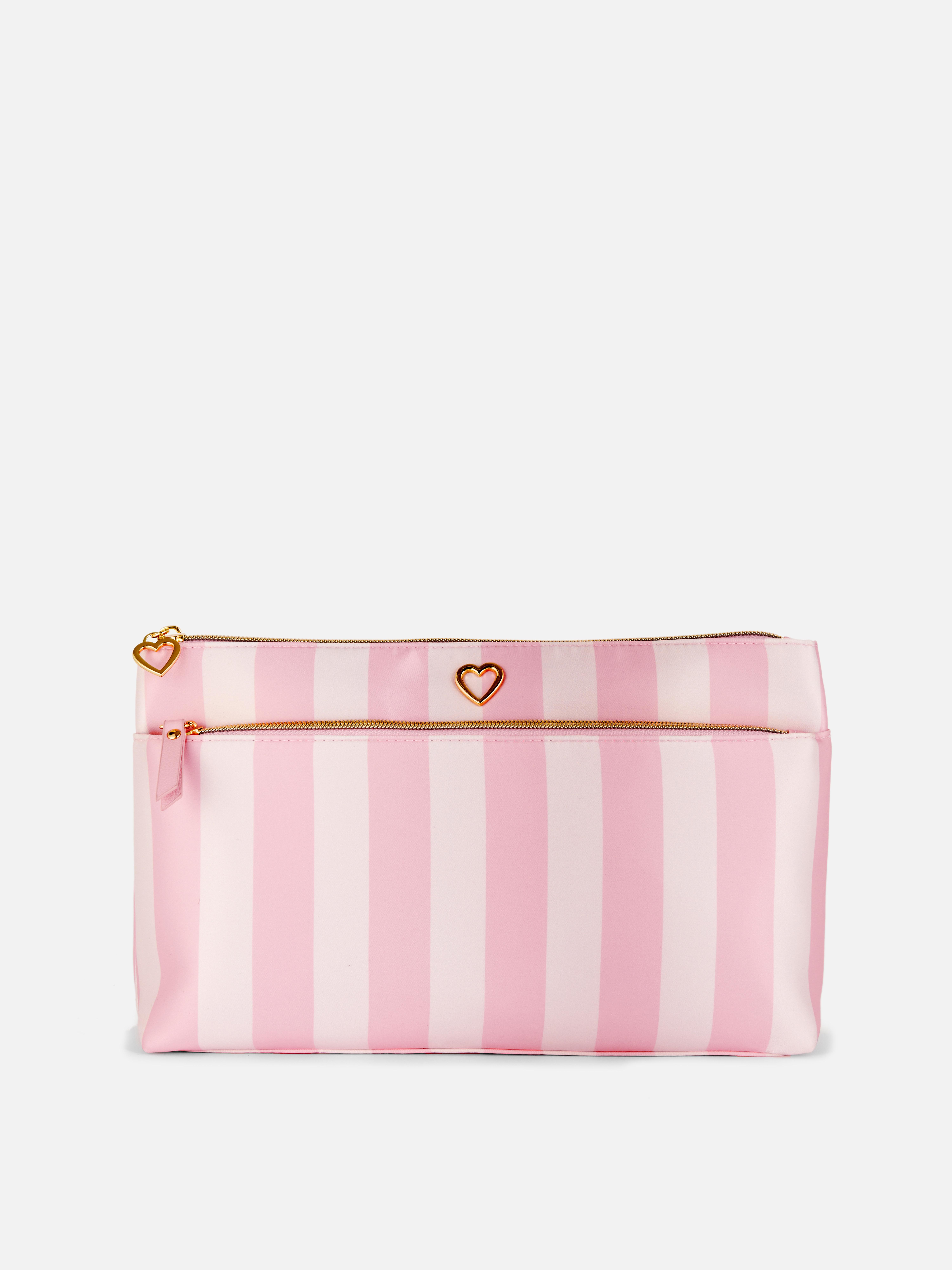 Two-In-One Striped Wash Bag