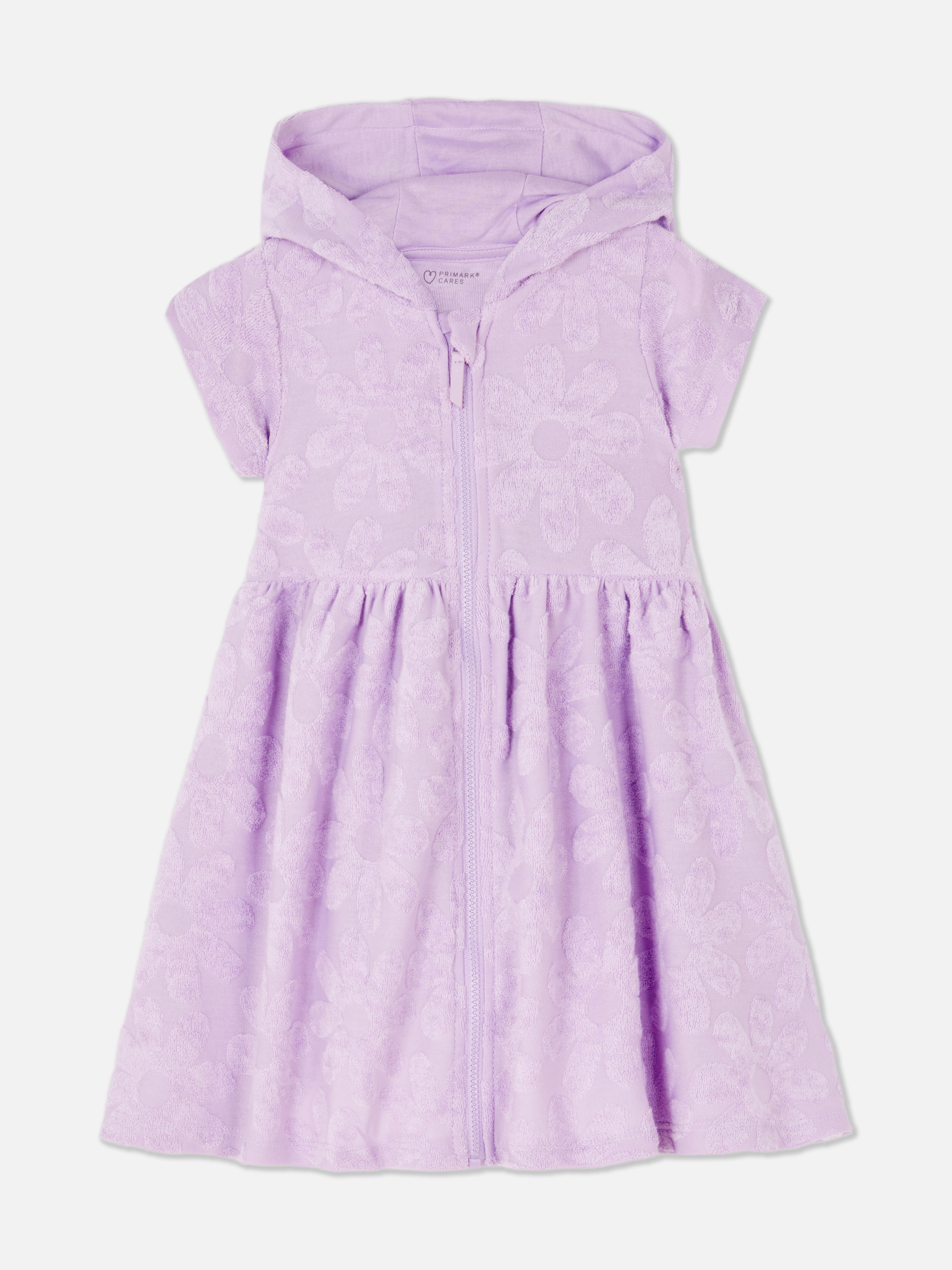 Floral Hooded Towelling Dress