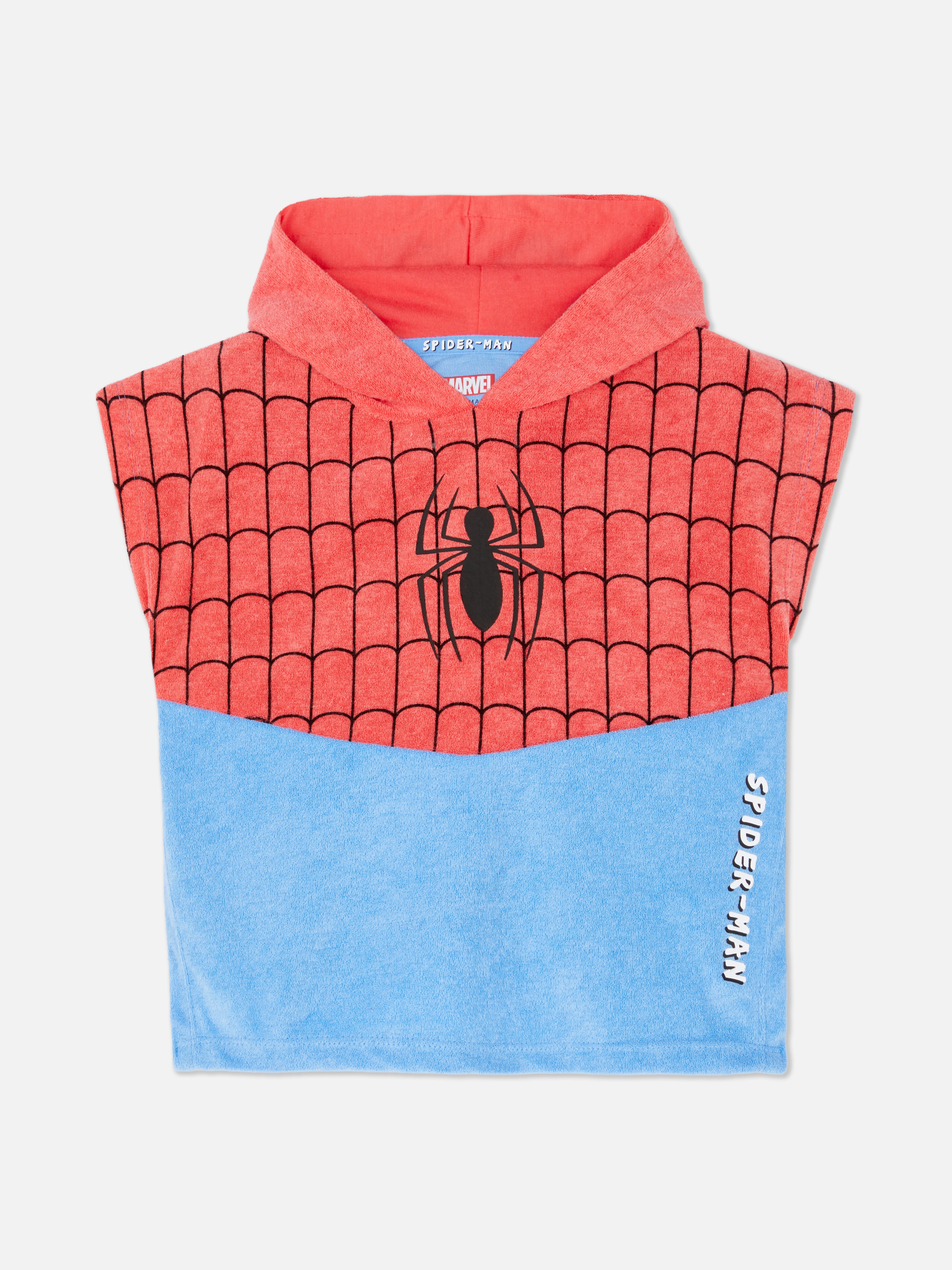 Poncho de rizo con capucha de Spider-Man de Marvel