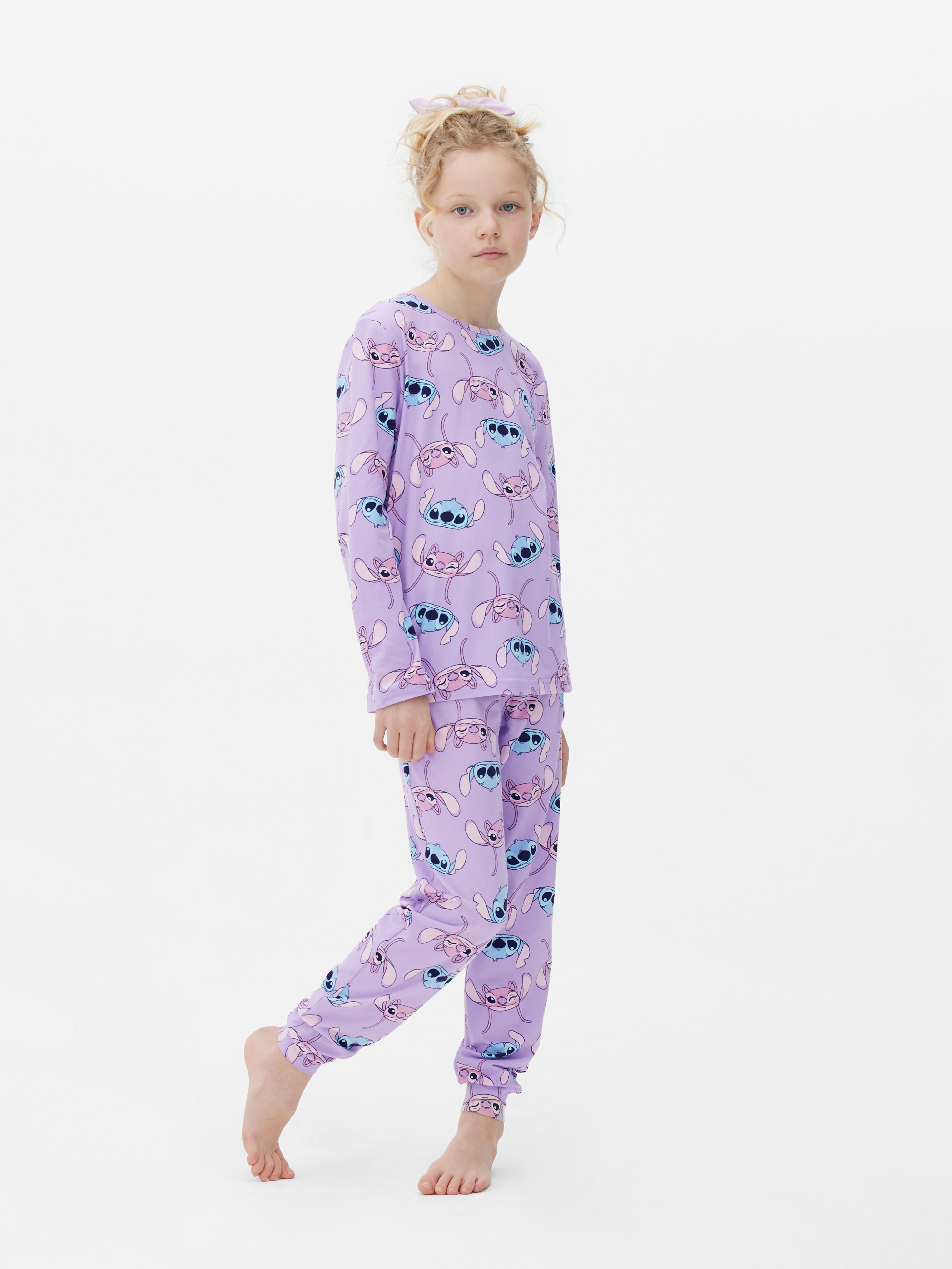 Disney's Lilo & Stitch Women's Long Sleeve Pajama Top & Joggers Sleep Set