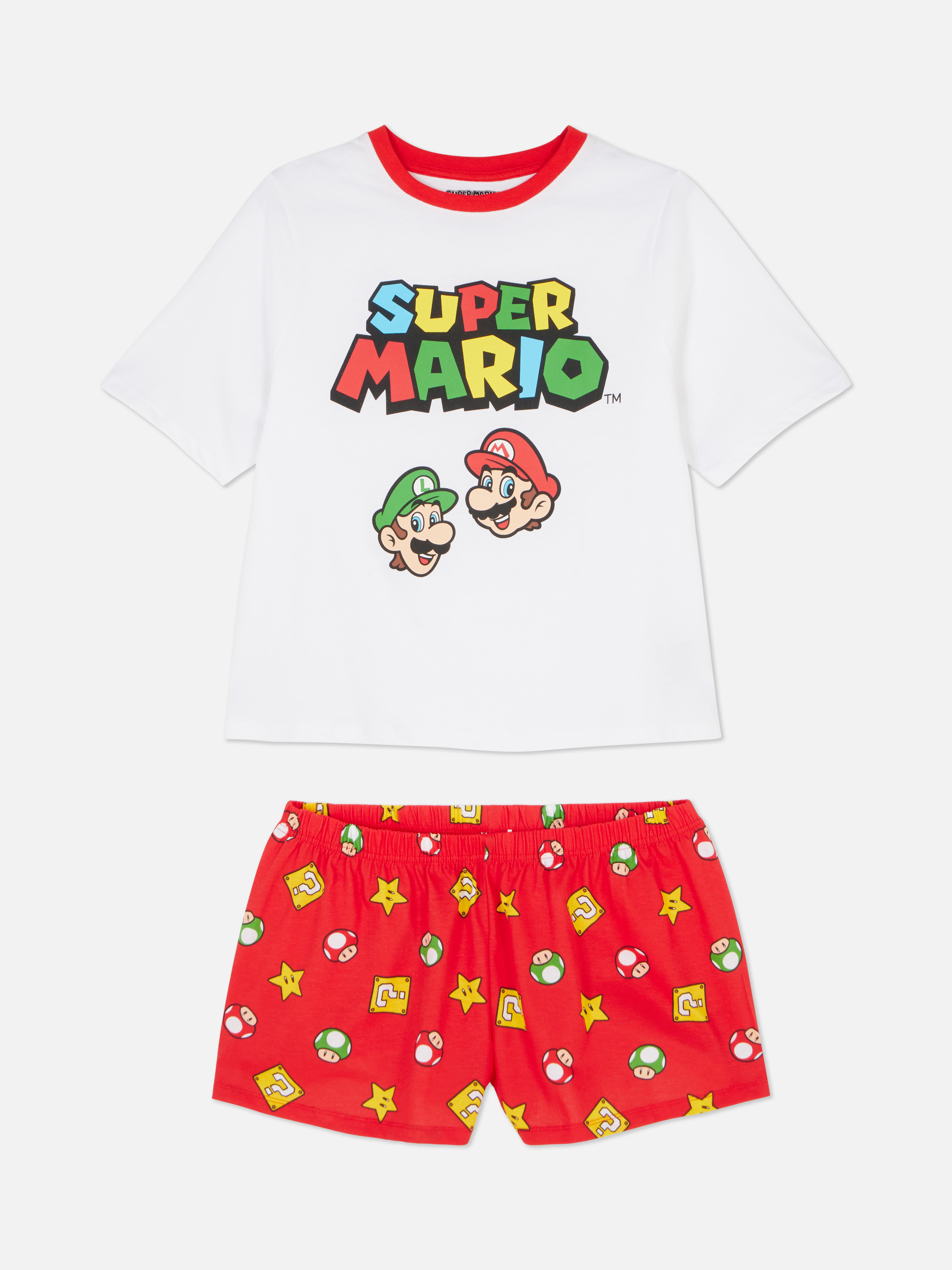 Super Mario Bros. Piżama z T-shirtem i szortami