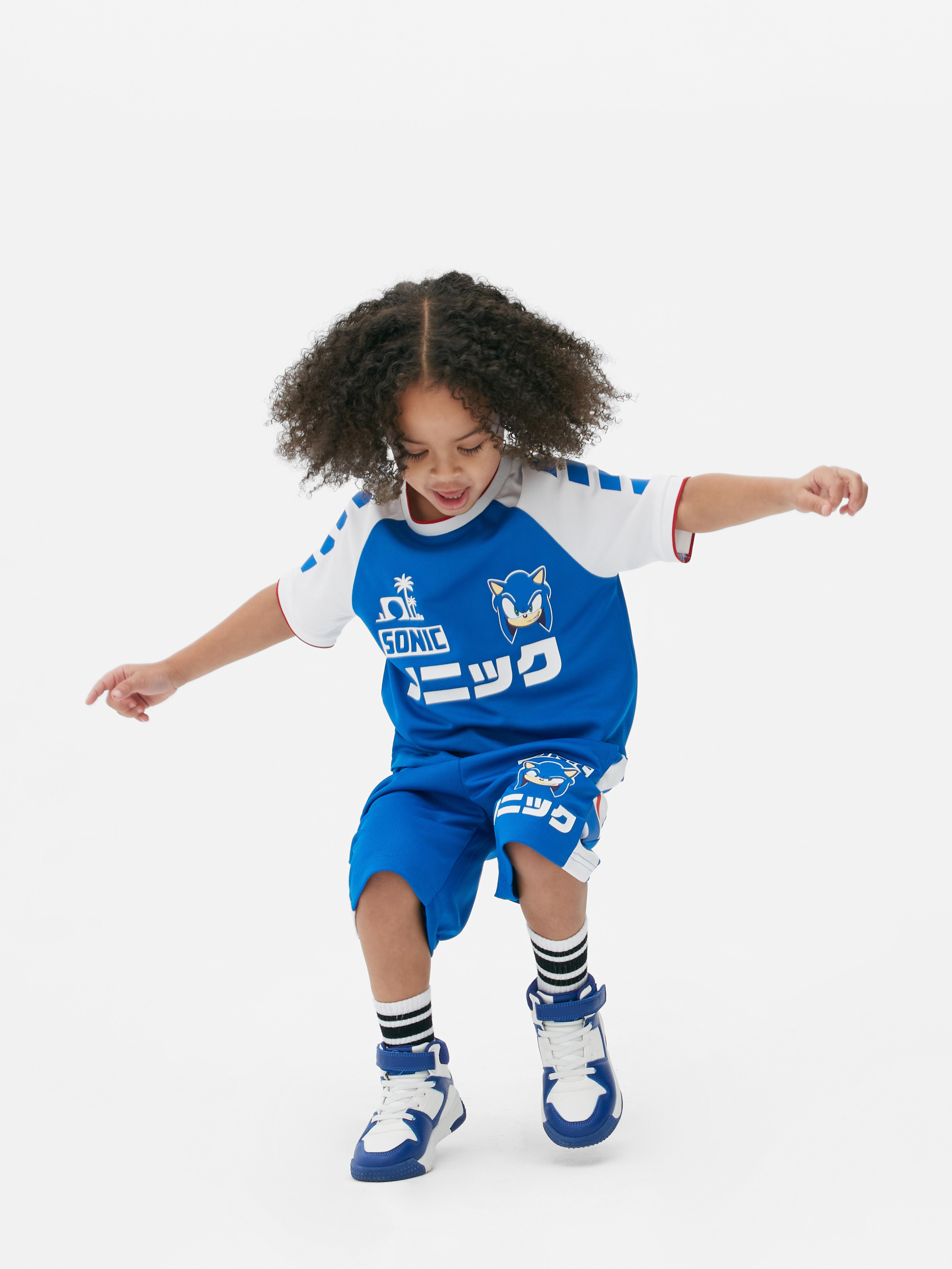 Sonic The Hedgehog Mesh T-Shirt And Shorts Set