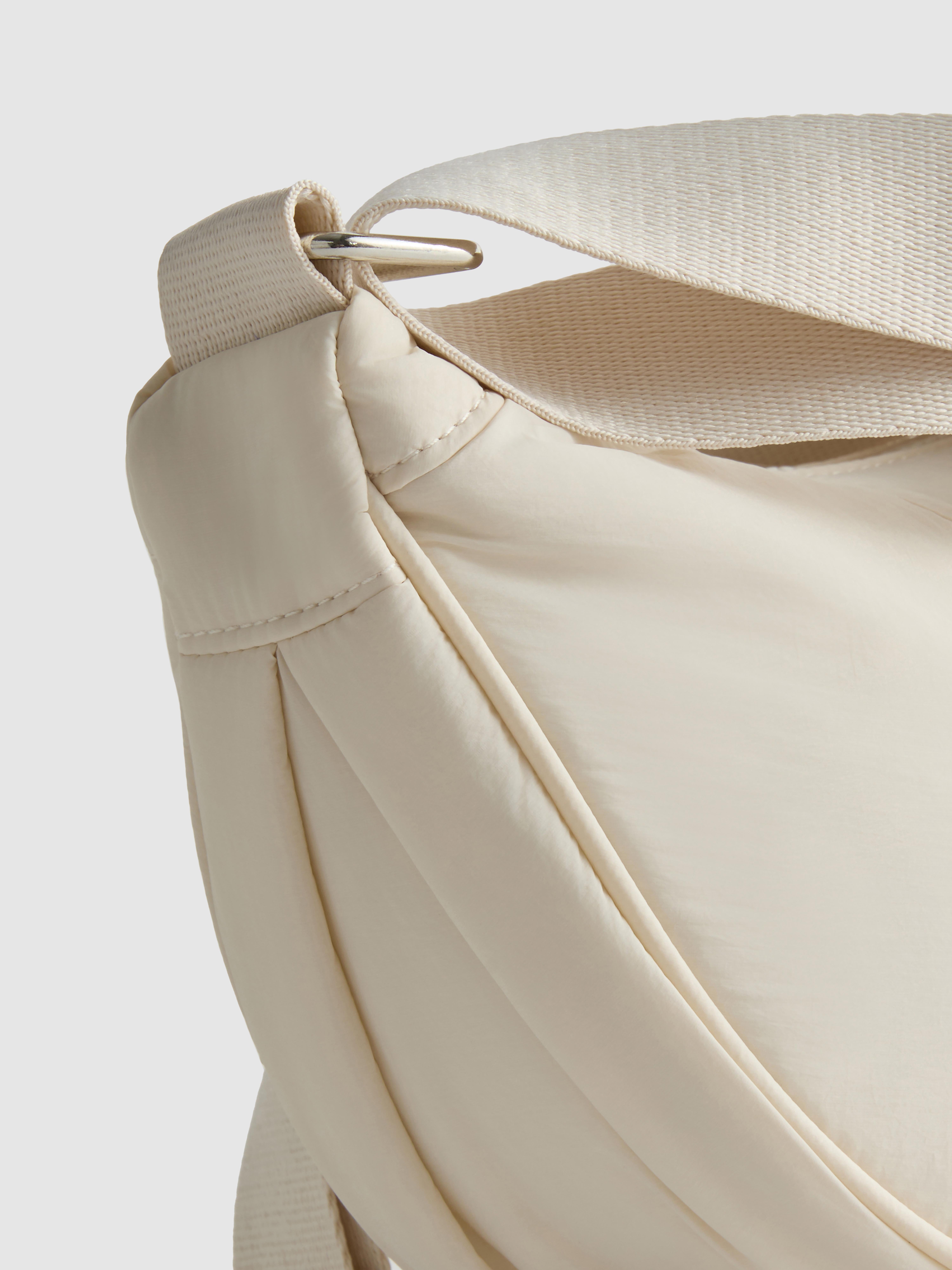 Women's Ivory Zipped Sling Bag