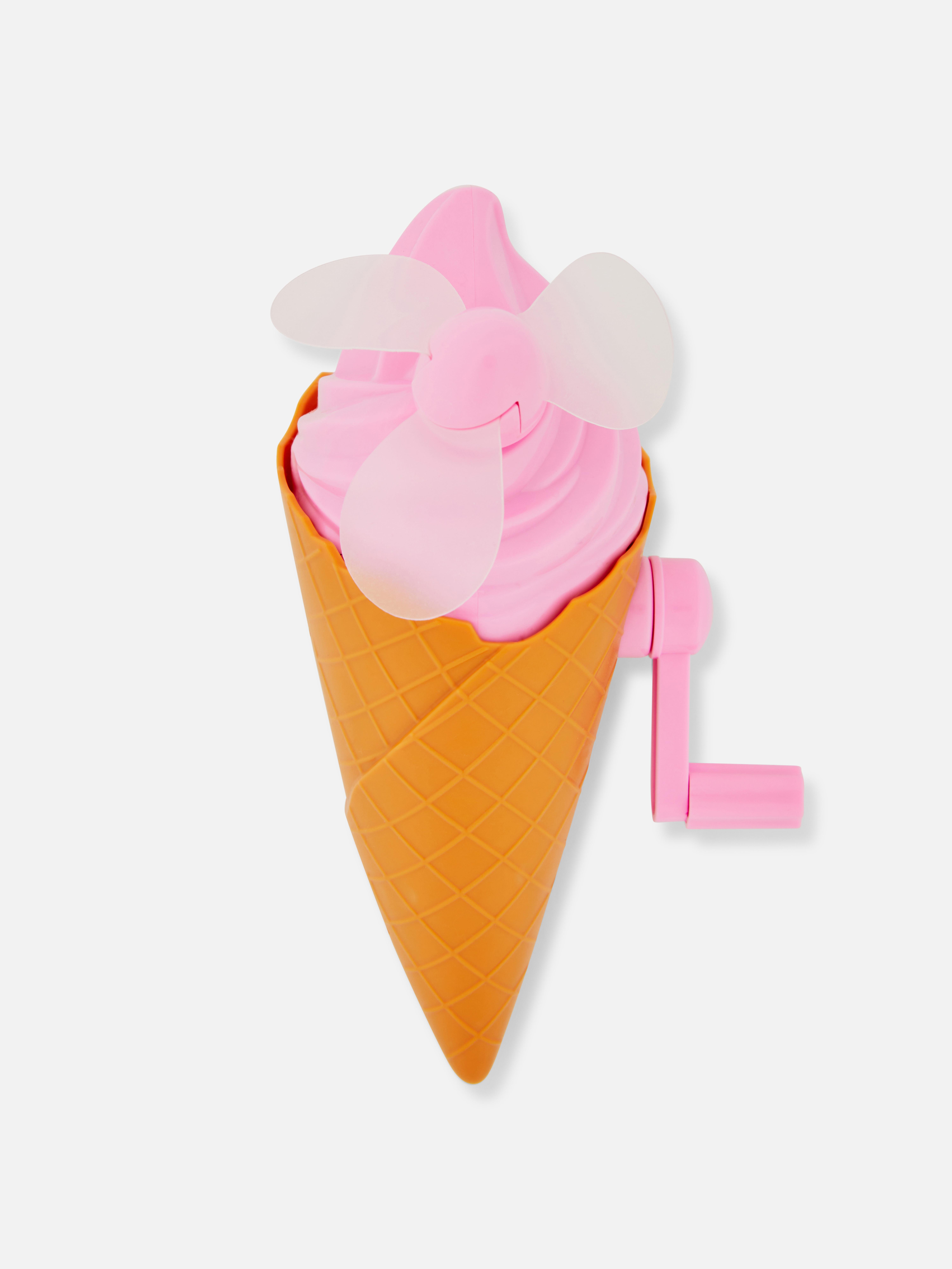 Ice Cream Cone Handheld Fan
