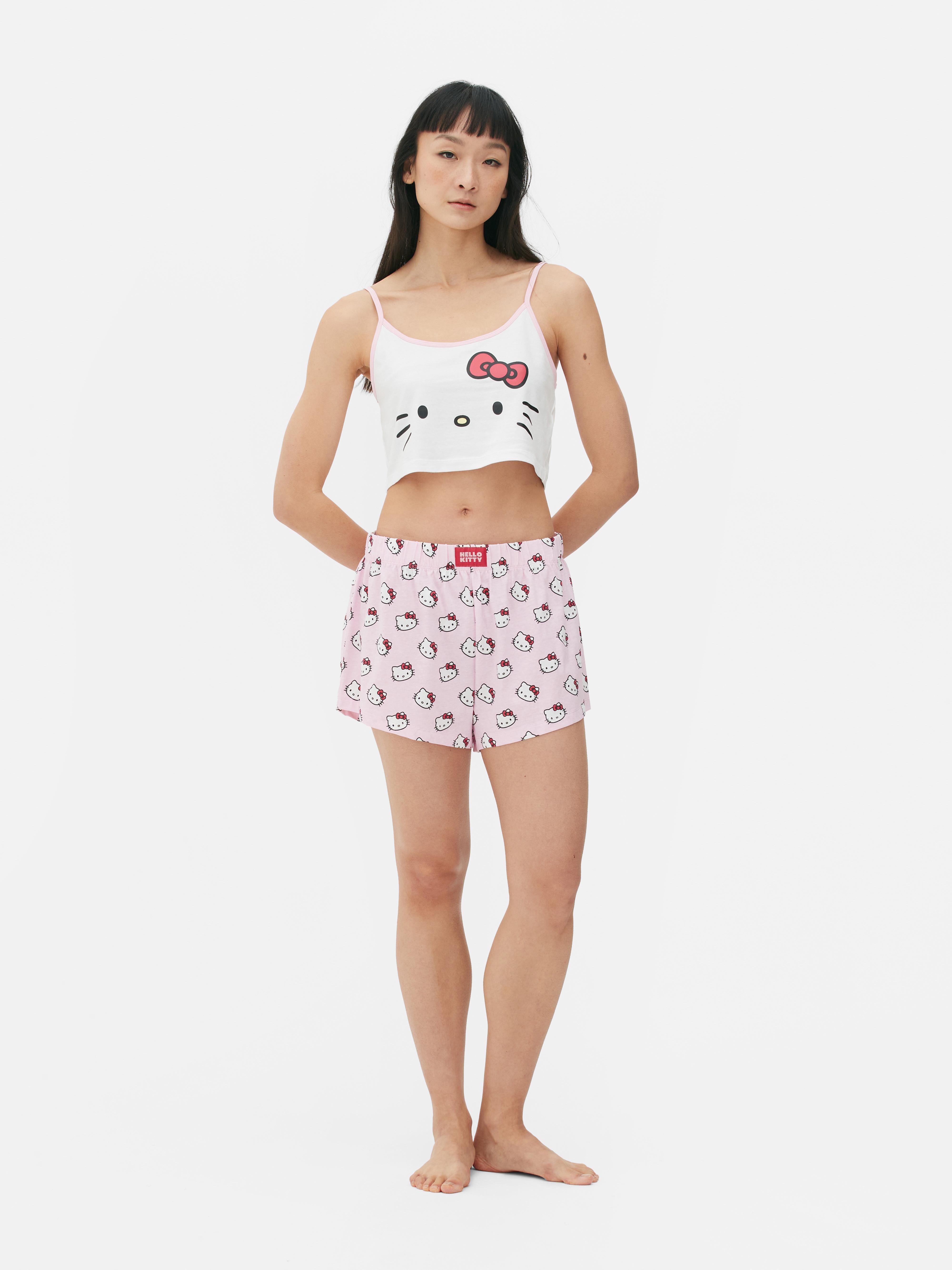 Hello Kitty 50th Anniversary Cami Top And Shorts Pyjama Set