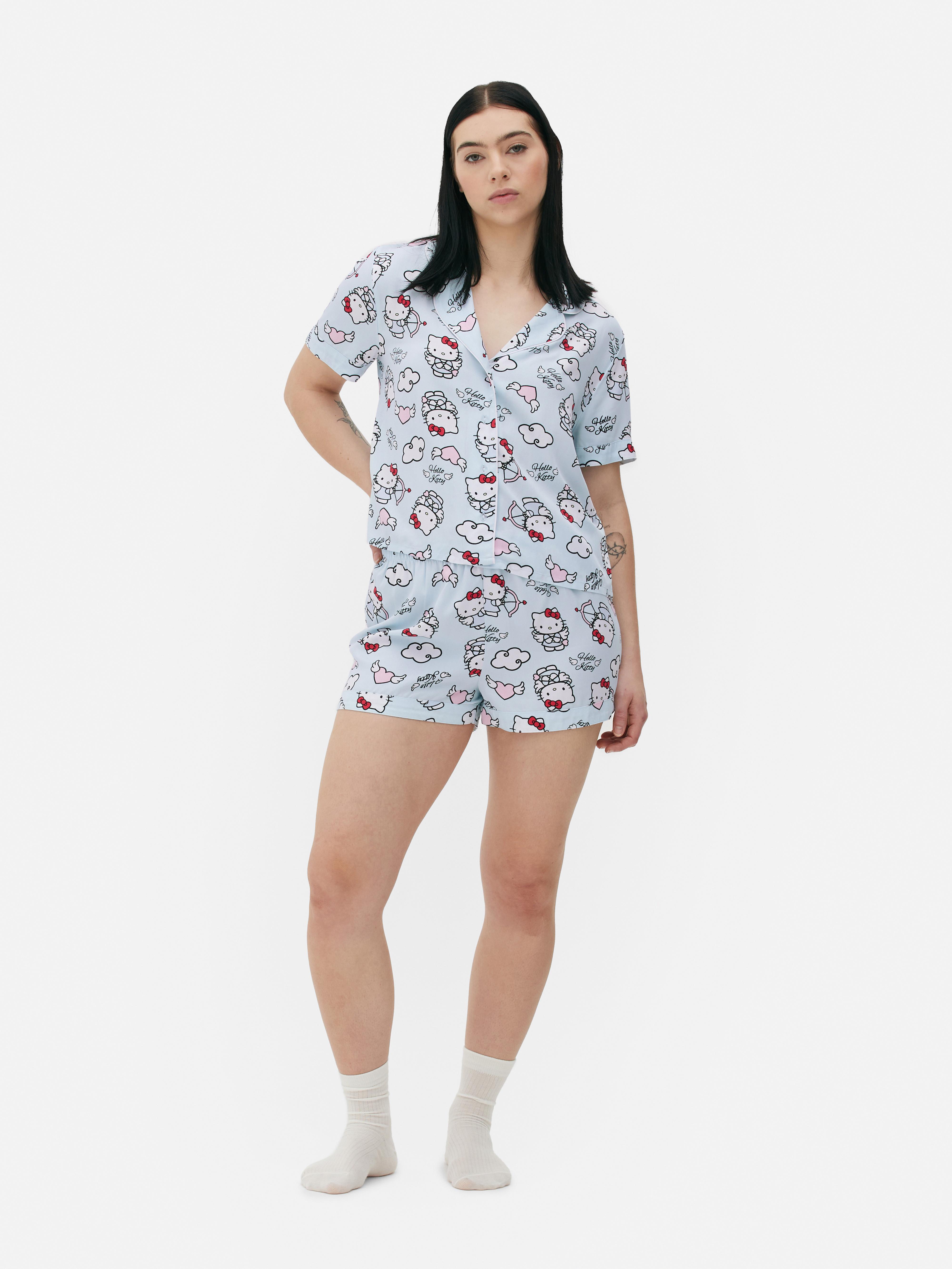 Hello Kitty Shirt and Shorts Pajamas