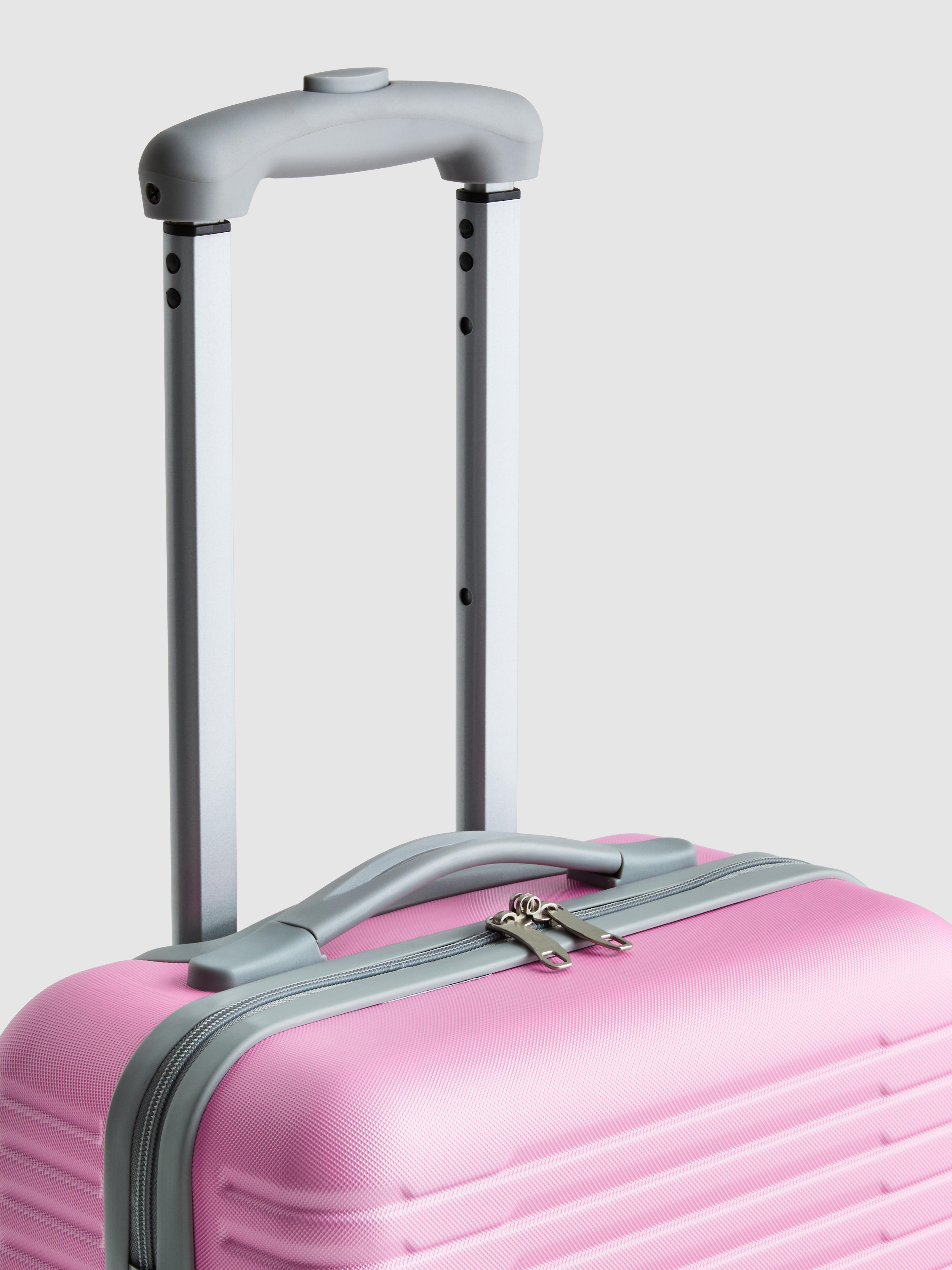 Ribbed Four-Wheel Hard Shell Suitcase