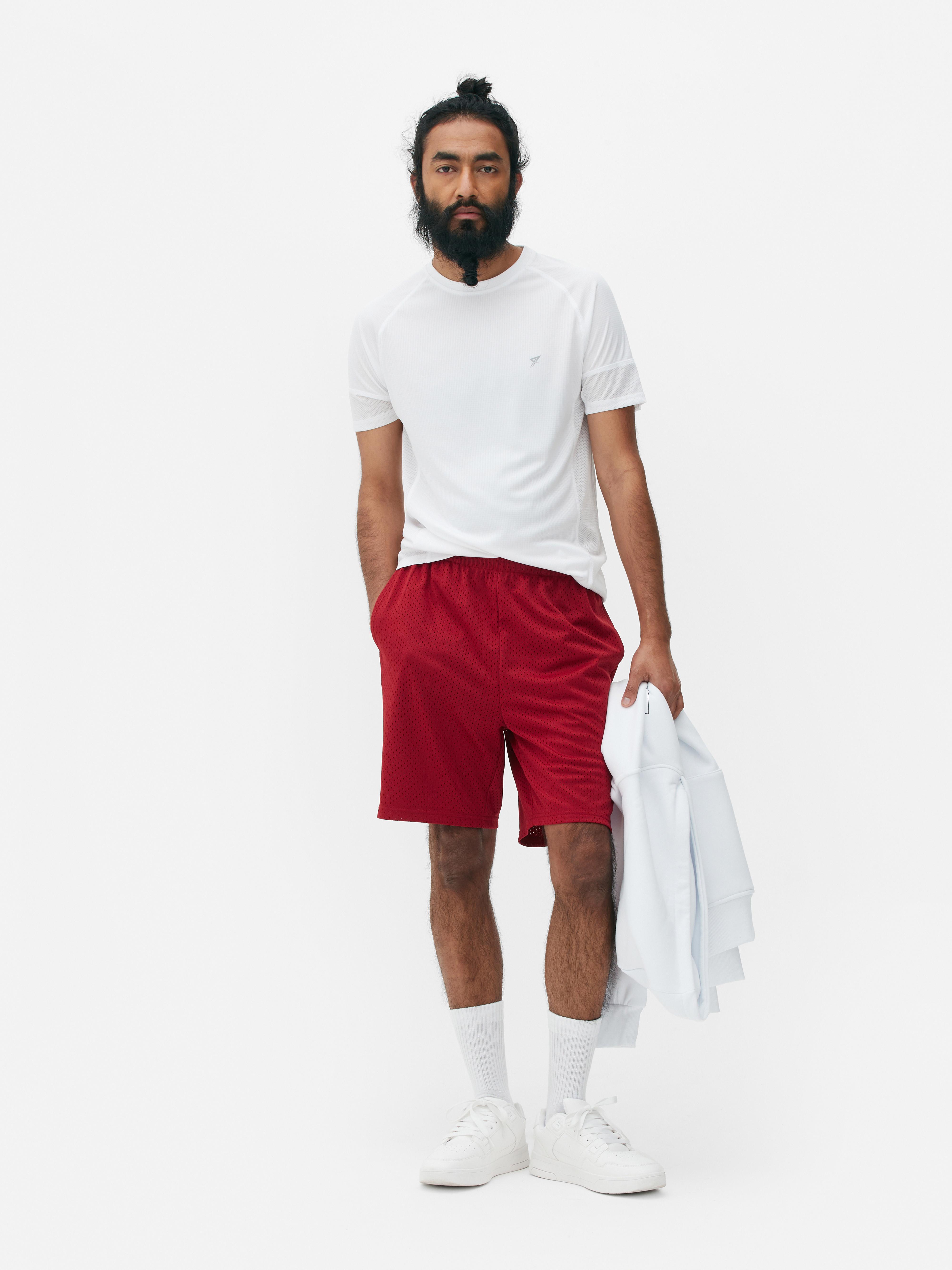 Men's Red Mesh Essential Boxers Primark